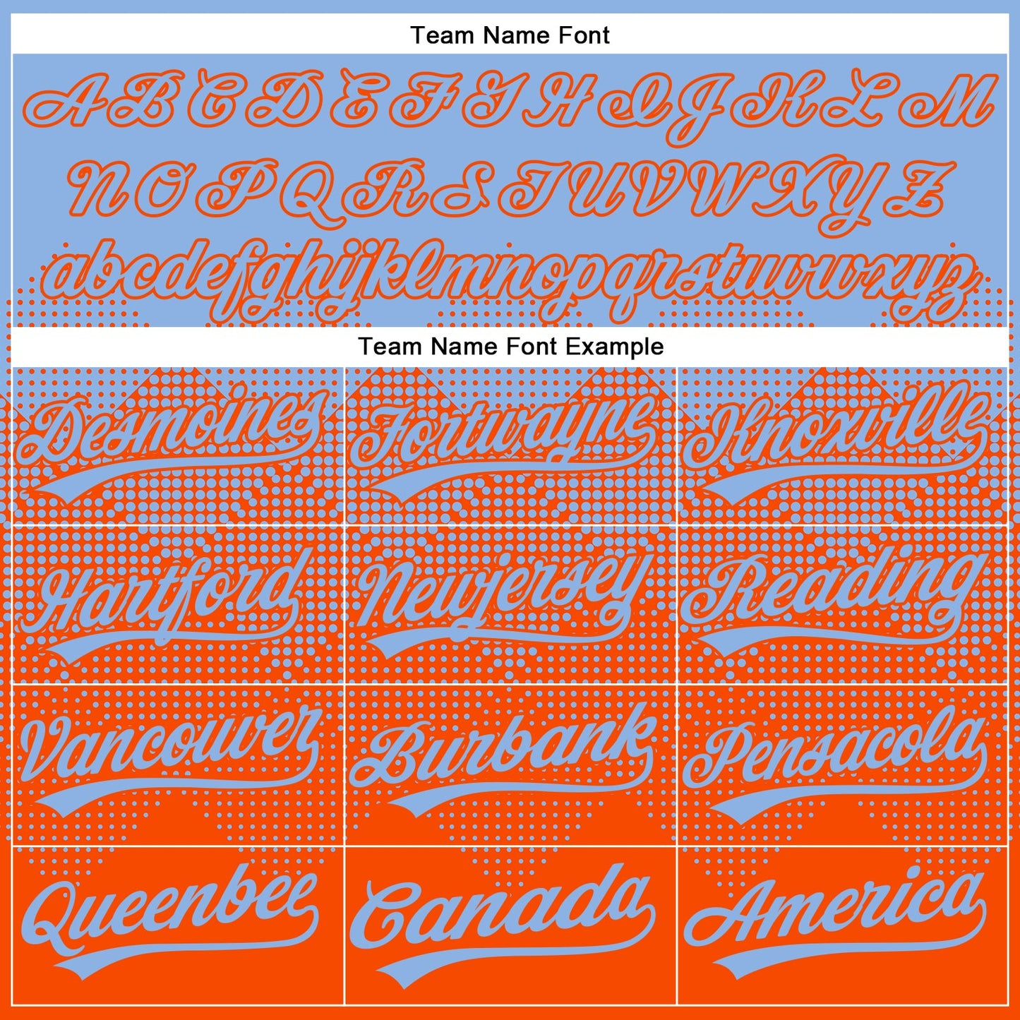 Custom Light Blue Orange 3D Gradient Square Shape Two-Button Unisex Softball Jersey view 4