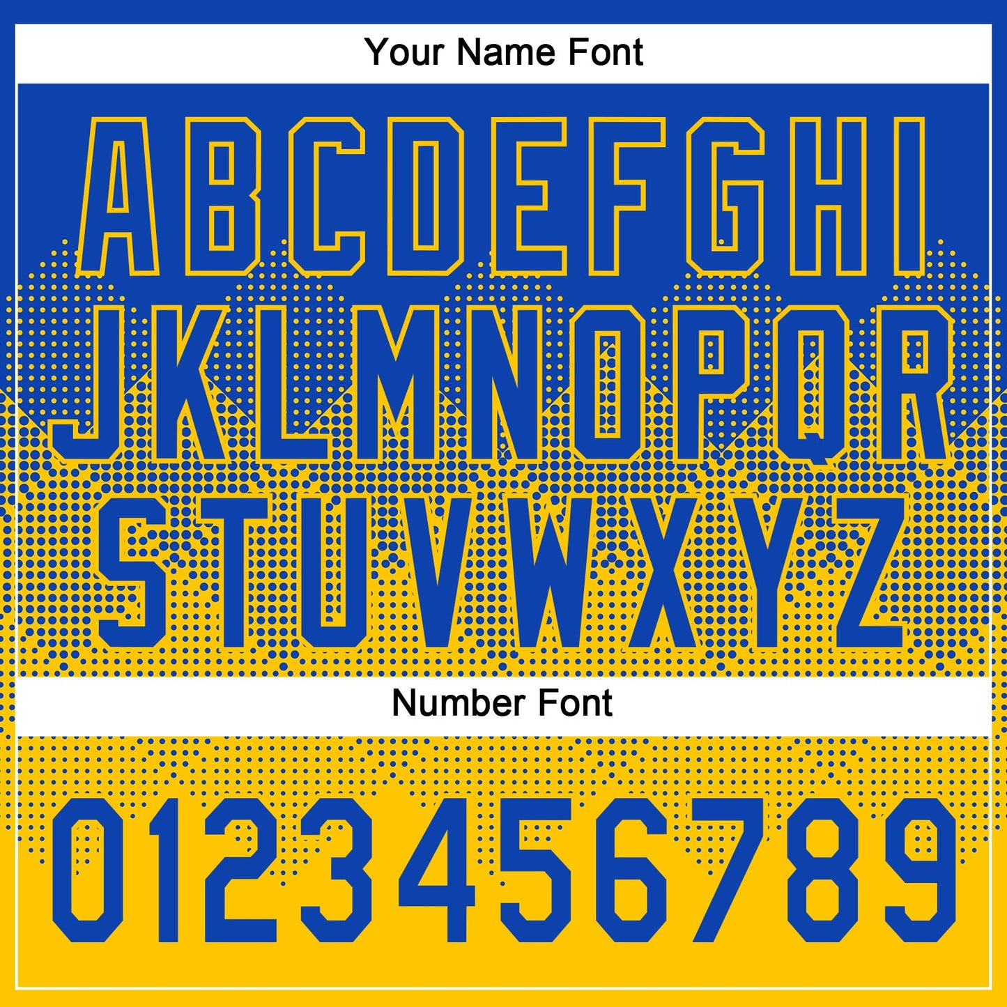 Custom Thunder Blue Yellow 3D Gradient Square Shape Two-Button Unisex Softball Jersey view 5