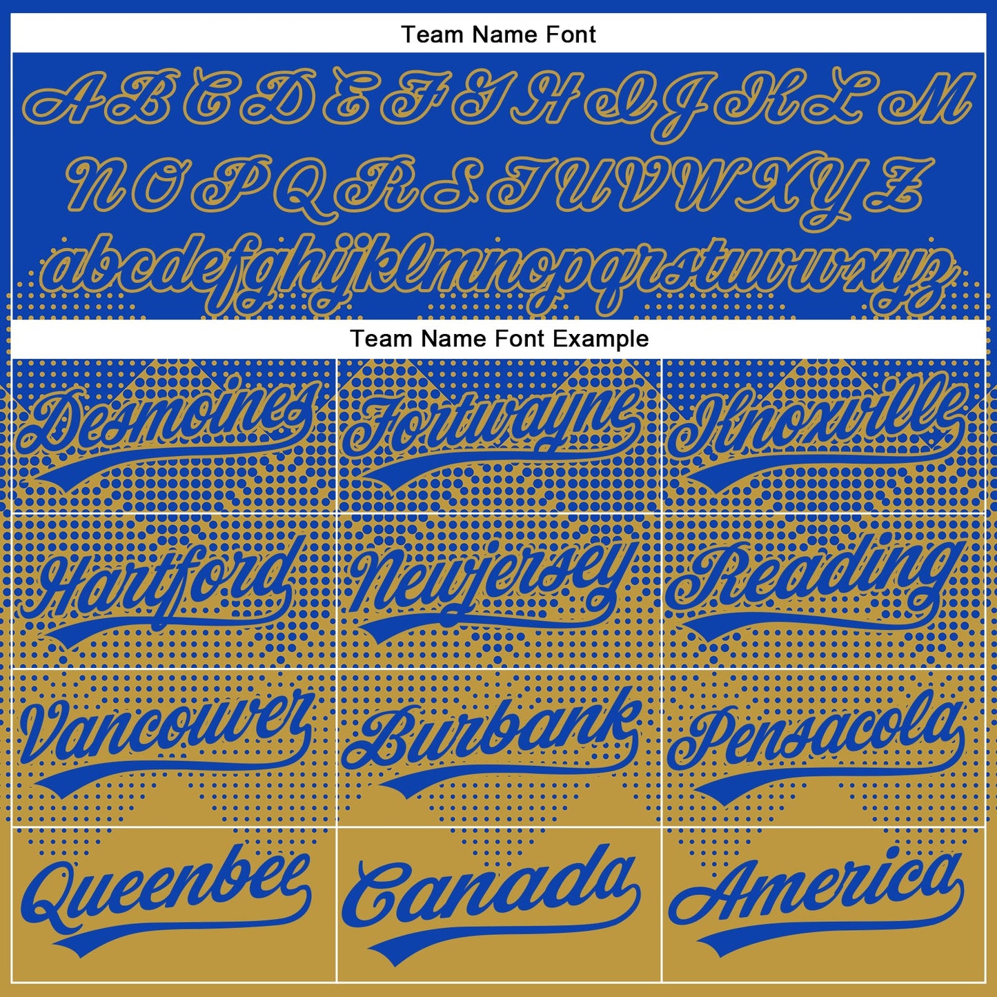 Custom Thunder Blue Old Gold 3D Gradient Square Shape Two-Button Unisex Softball Jersey view 4