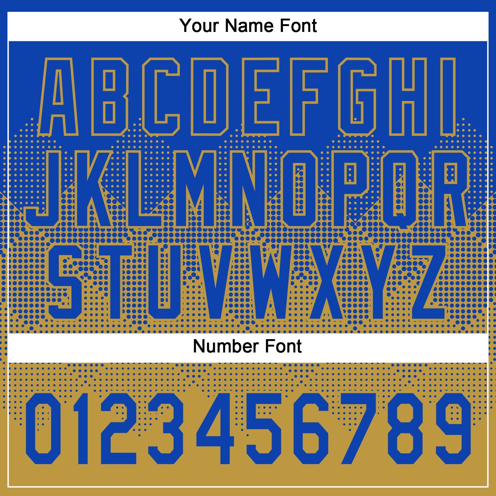 Custom Thunder Blue Old Gold 3D Gradient Square Shape Two-Button Unisex Softball Jersey view 5