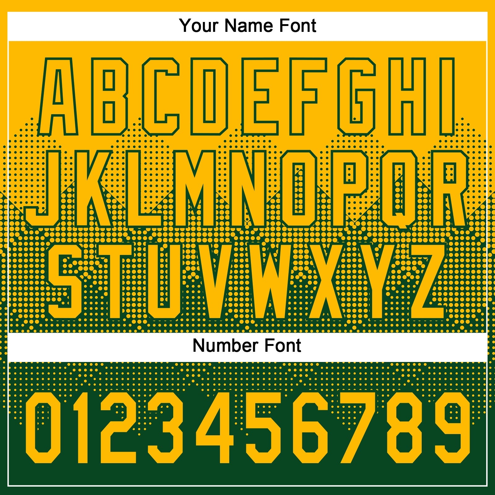 Custom Gold Green 3D Gradient Square Shape Two-Button Unisex Softball Jersey view 5