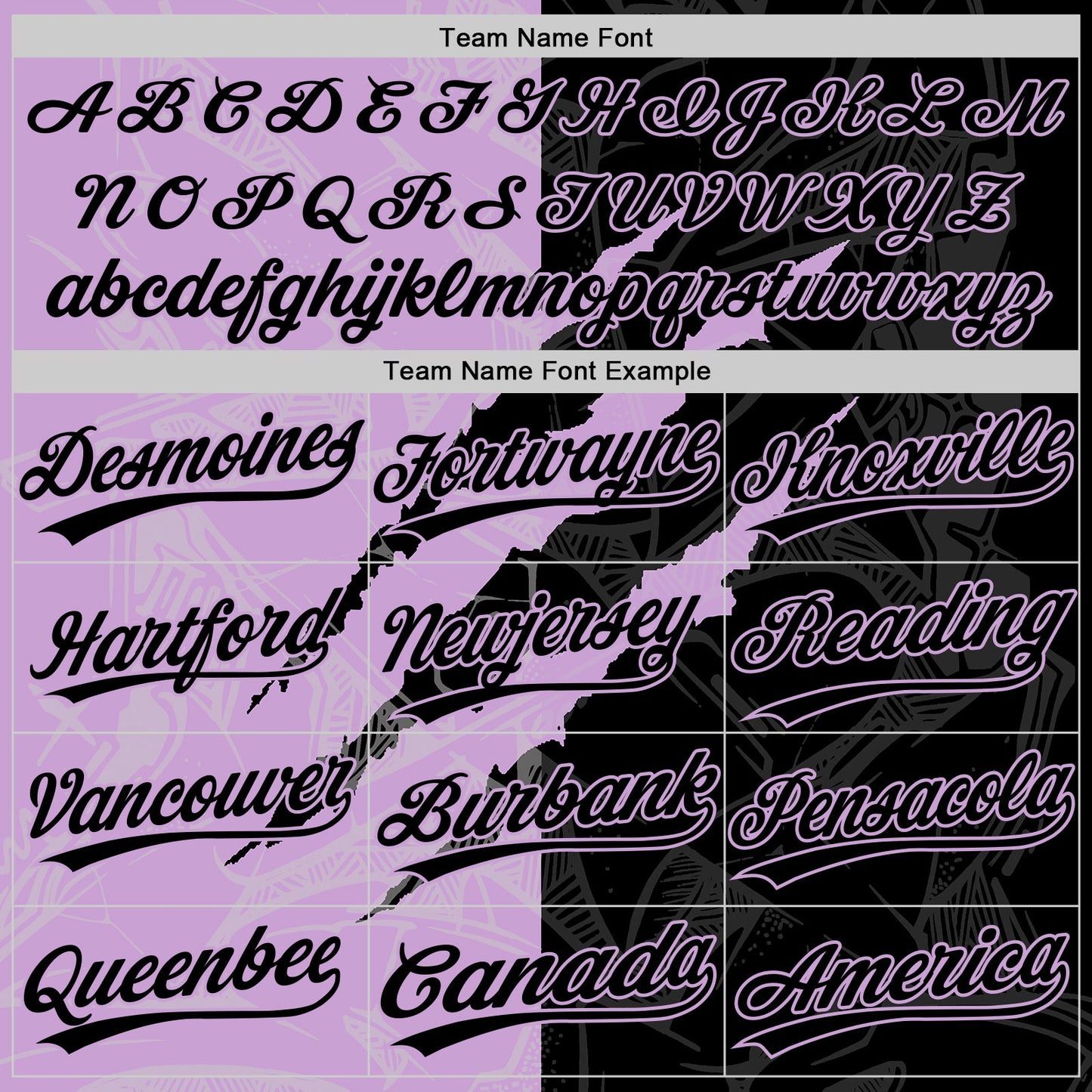 Custom Graffiti Pattern Black-Light Purple 3D Scratch Two-Button Unisex Softball Jersey view 4