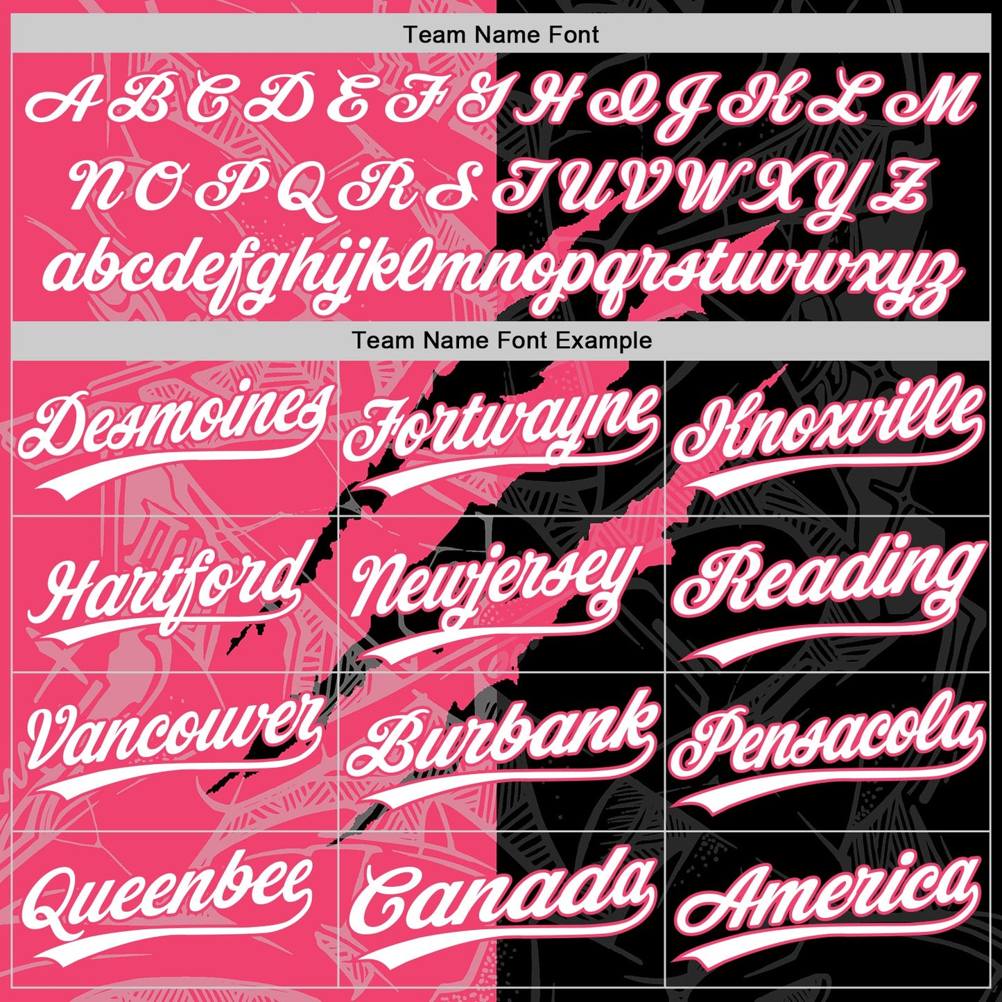 Custom Graffiti Pattern White Black-Neon Pink 3D Scratch Two-Button Unisex Softball Jersey view 4