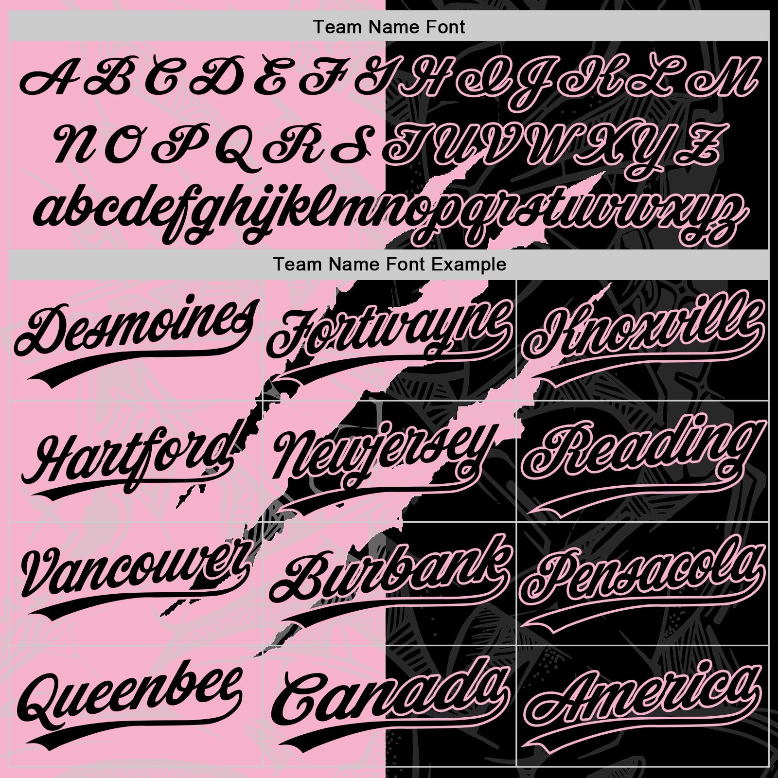 Custom Graffiti Pattern Black-Light Pink 3D Scratch Two-Button Unisex Softball Jersey view 4
