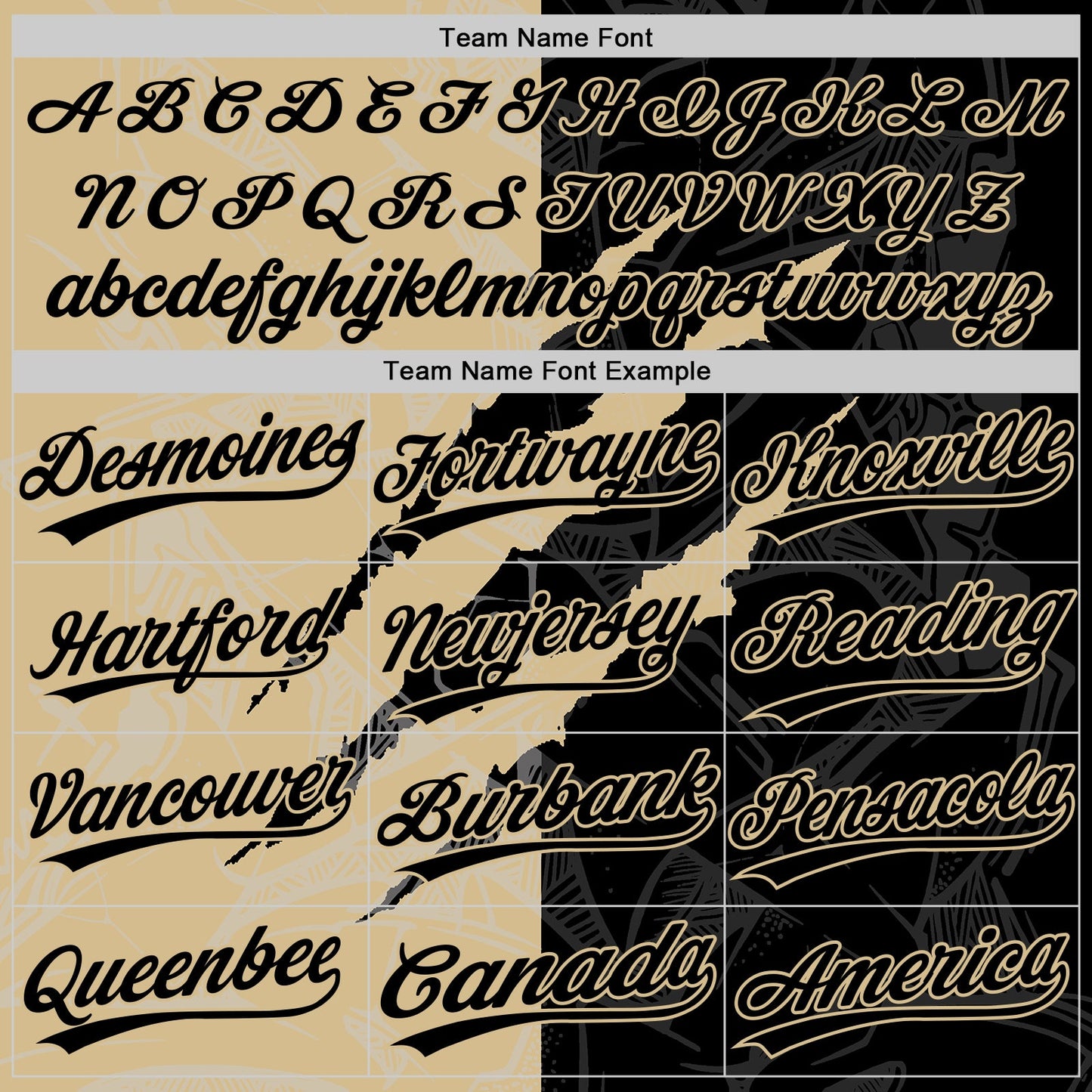Custom Graffiti Pattern Black-Vegas Gold 3D Scratch Two-Button Unisex Softball Jersey view 4