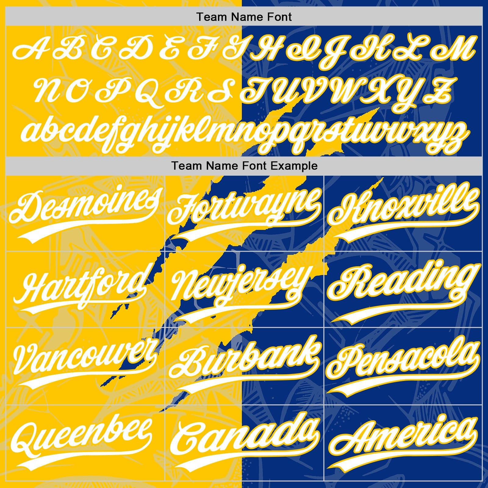 Custom Graffiti Pattern White Royal-Yellow 3D Scratch Two-Button Unisex Softball Jersey view 4
