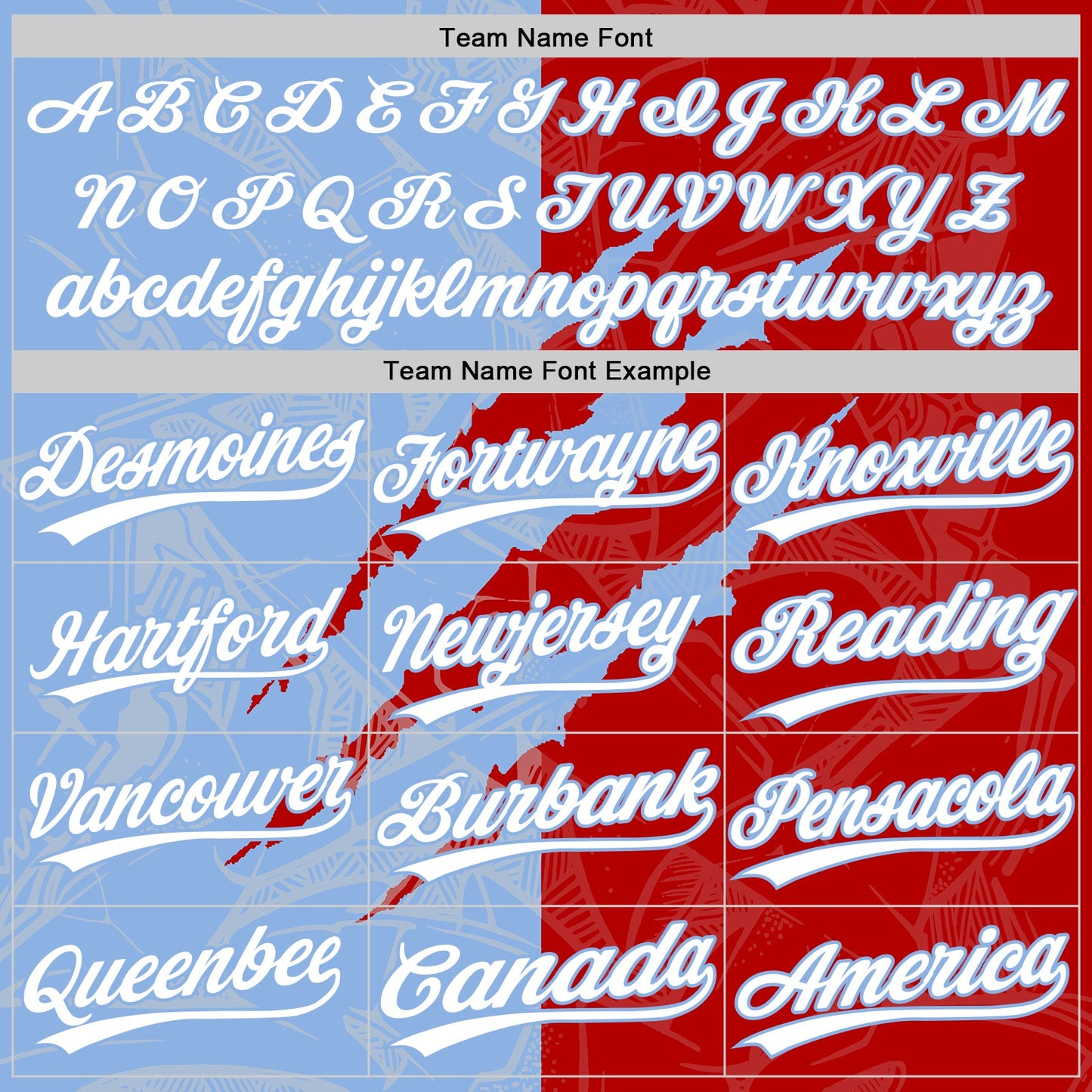 Custom Graffiti Pattern White Red-Light Blue 3D Scratch Two-Button Unisex Softball Jersey view 4