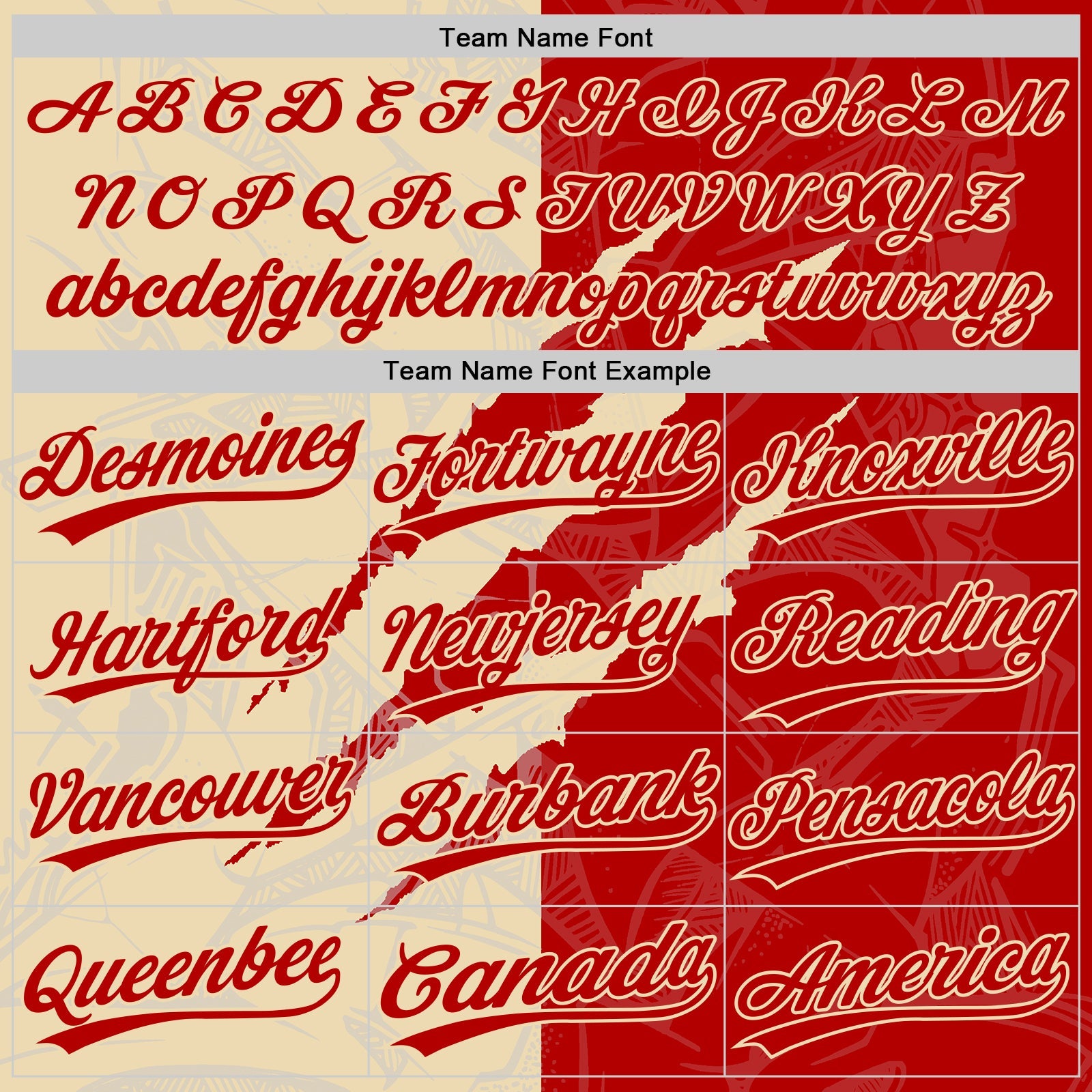 Custom Graffiti Pattern Red-Cream 3D Scratch Two-Button Unisex Softball Jersey view 4