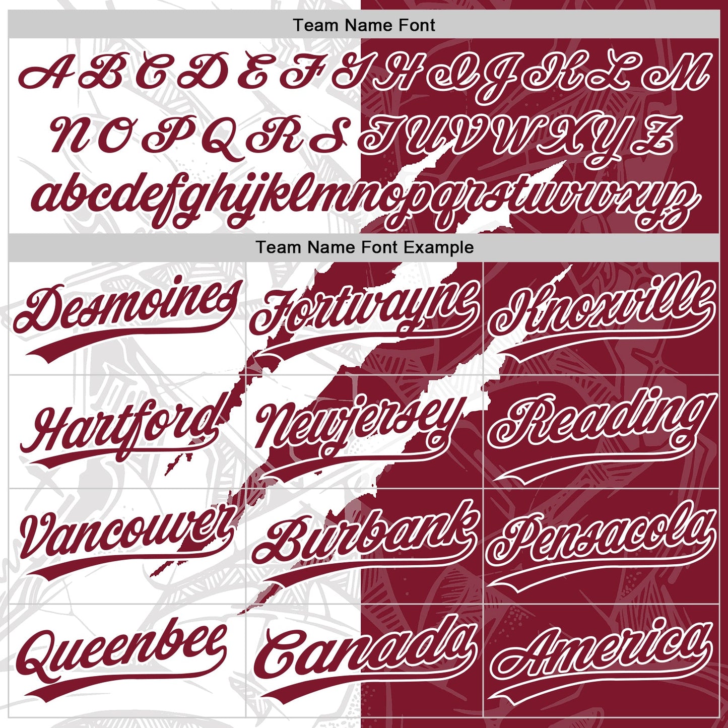 Custom Graffiti Pattern Crimson-White 3D Scratch Two-Button Unisex Softball Jersey view 4