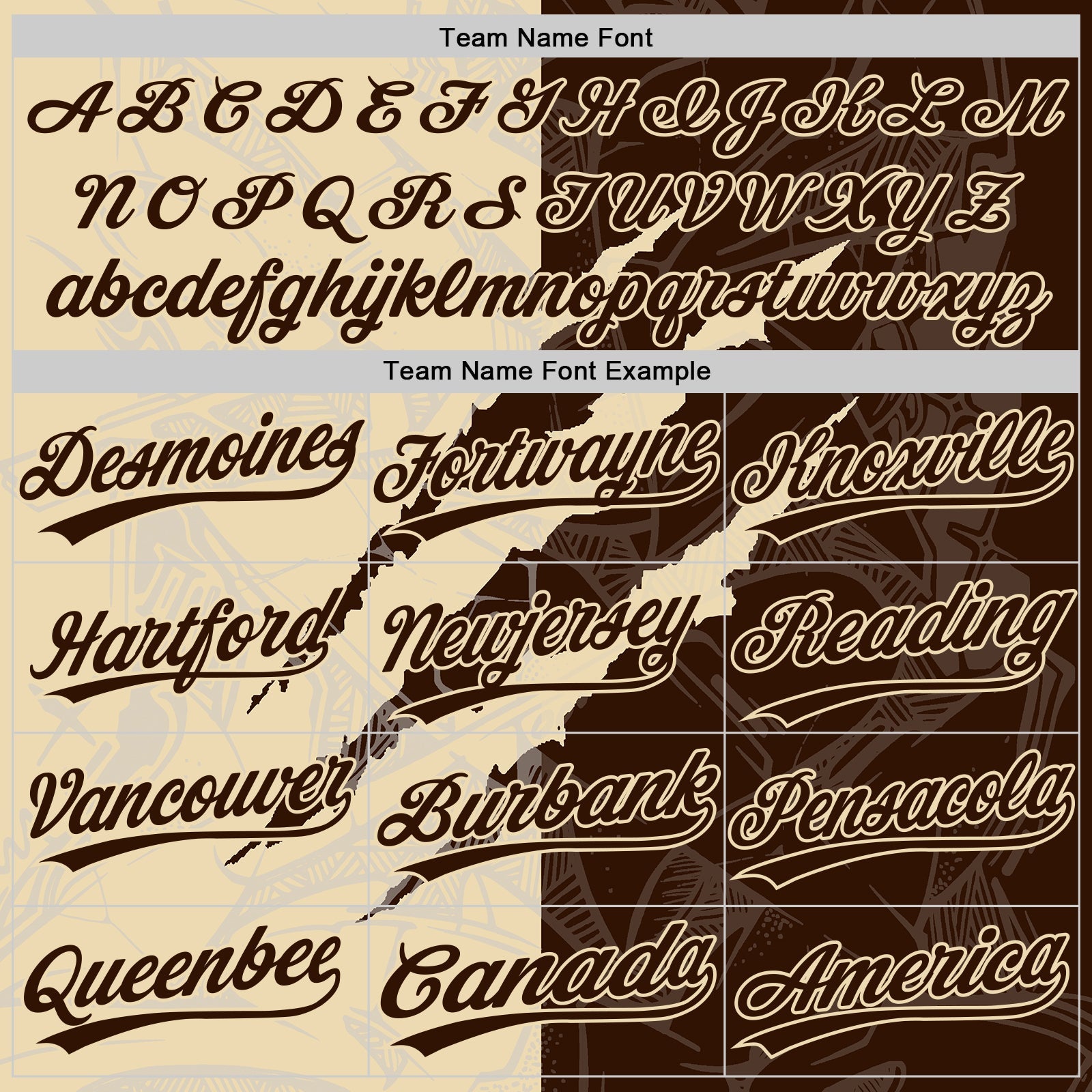 Custom Graffiti Pattern Brown-Cream 3D Scratch Two-Button Unisex Softball Jersey view 4