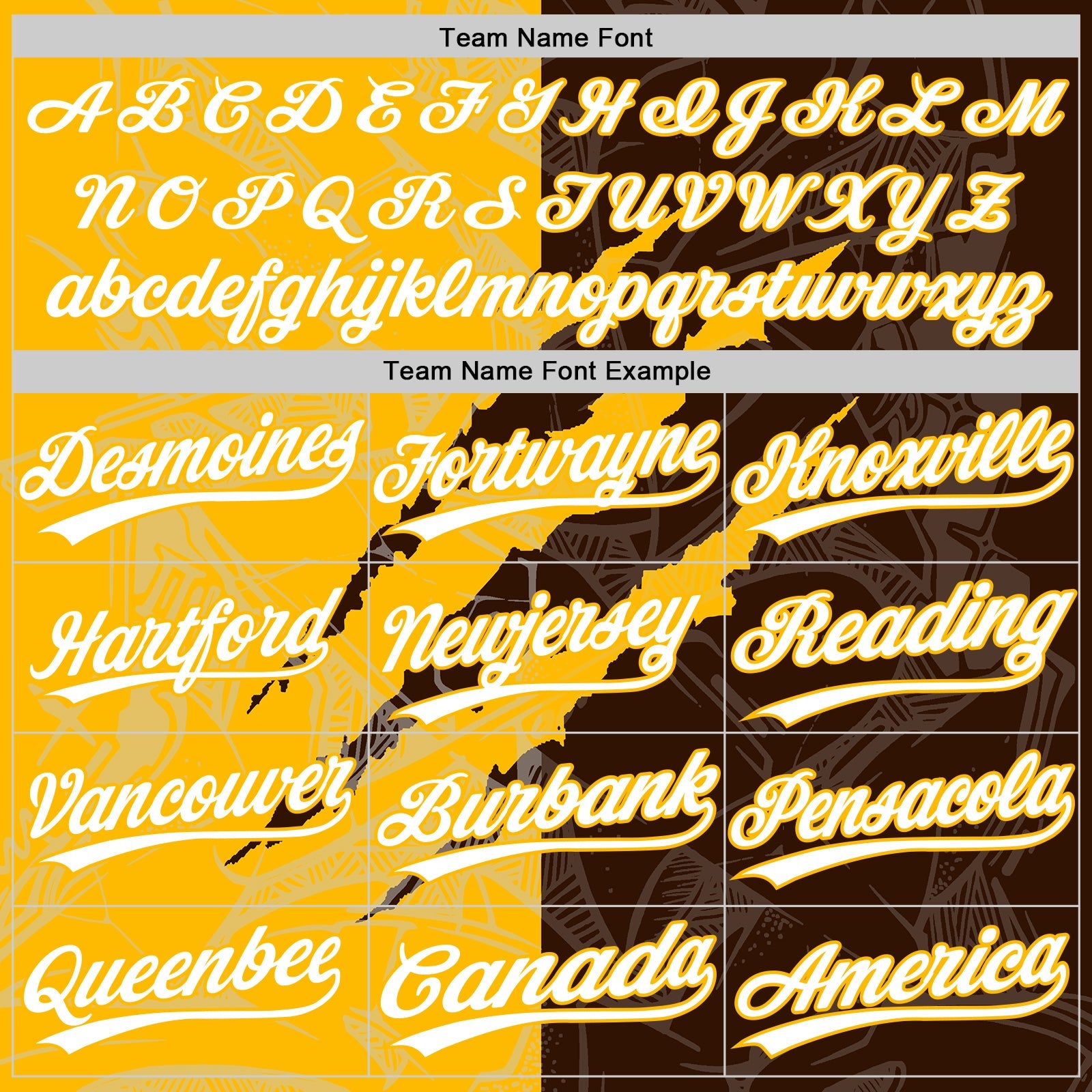 Custom Graffiti Pattern White Brown-Gold 3D Scratch Two-Button Unisex Softball Jersey view 4
