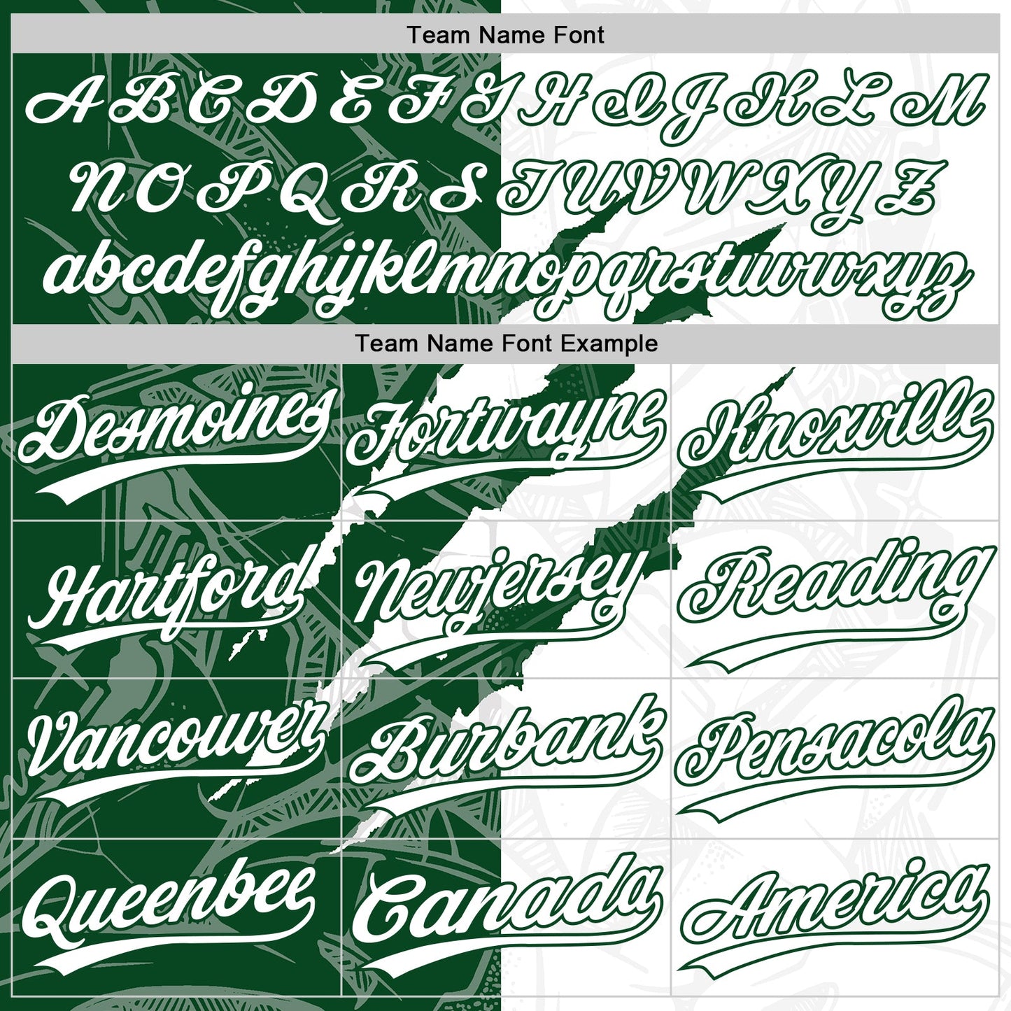 Custom Graffiti Pattern White-Green 3D Scratch Two-Button Unisex Softball Jersey view 4