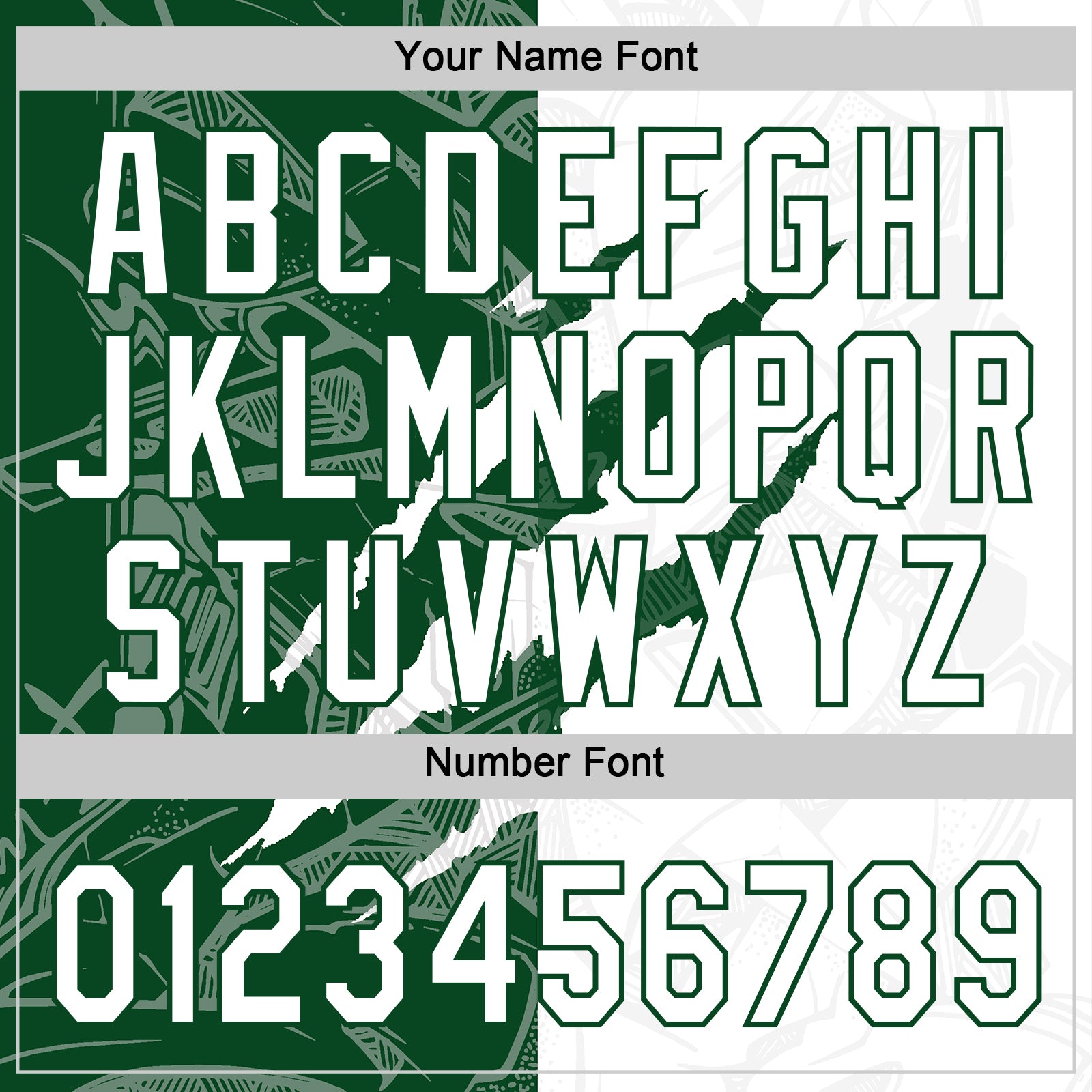 Custom Graffiti Pattern White-Green 3D Scratch Two-Button Unisex Softball Jersey view 5