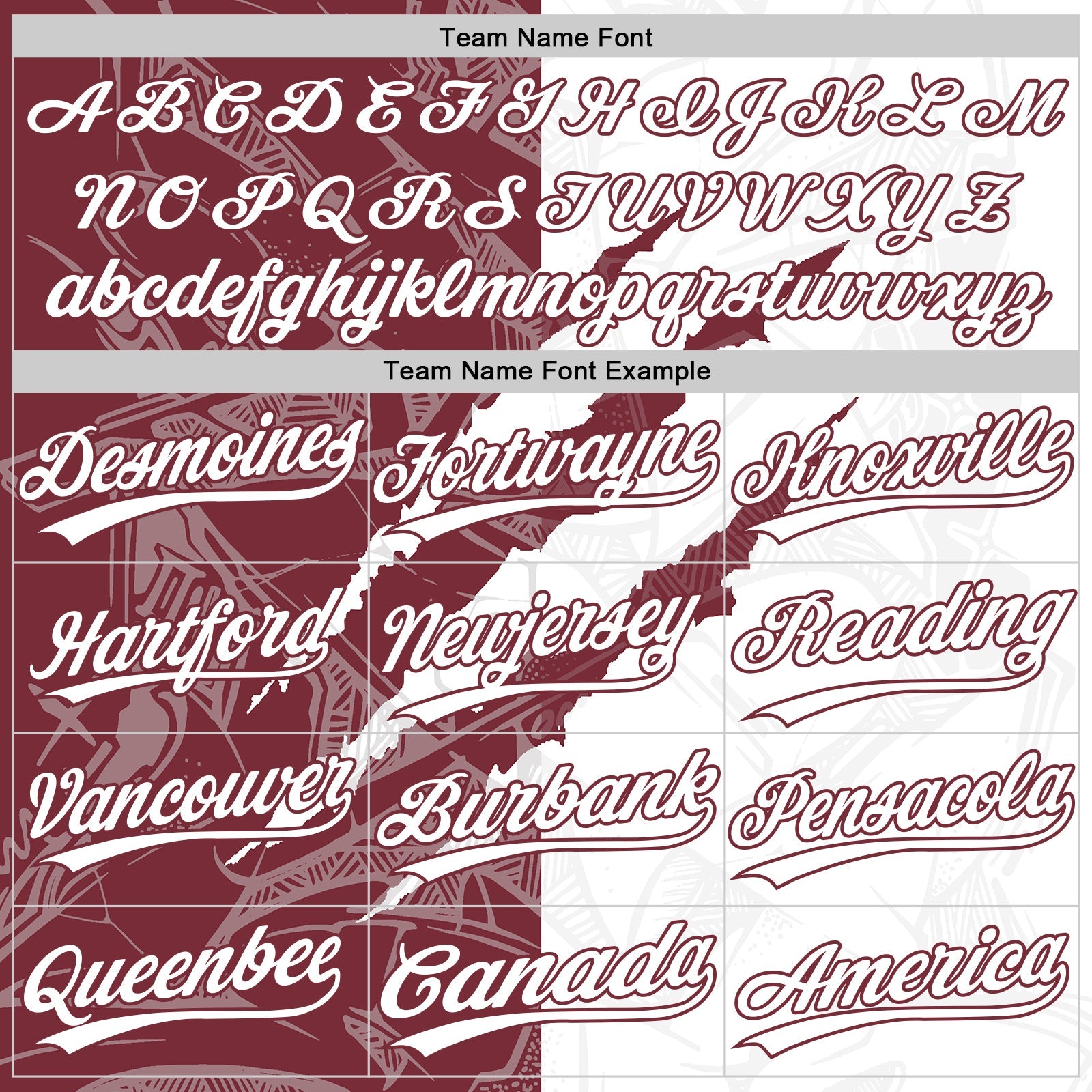 Custom Graffiti Pattern White-Burgundy 3D Scratch Two-Button Unisex Softball Jersey view 4