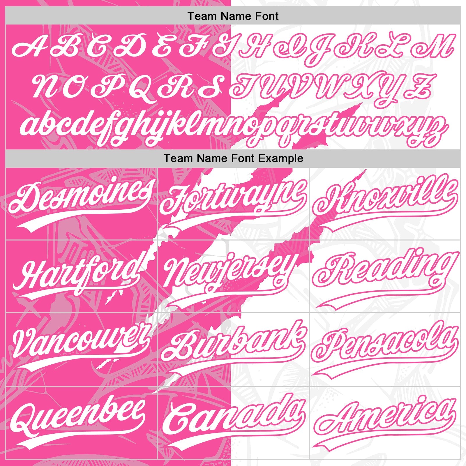 Custom Graffiti Pattern White-Pink 3D Scratch Two-Button Unisex Softball Jersey view 4