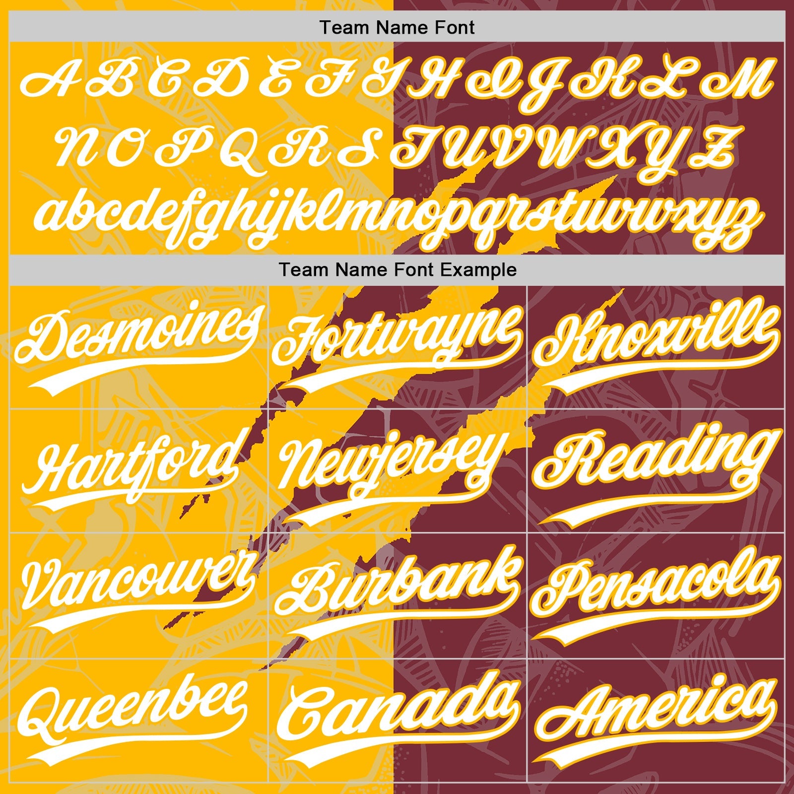 Custom Graffiti Pattern White Burgundy-Gold 3D Scratch Two-Button Unisex Softball Jersey view 4