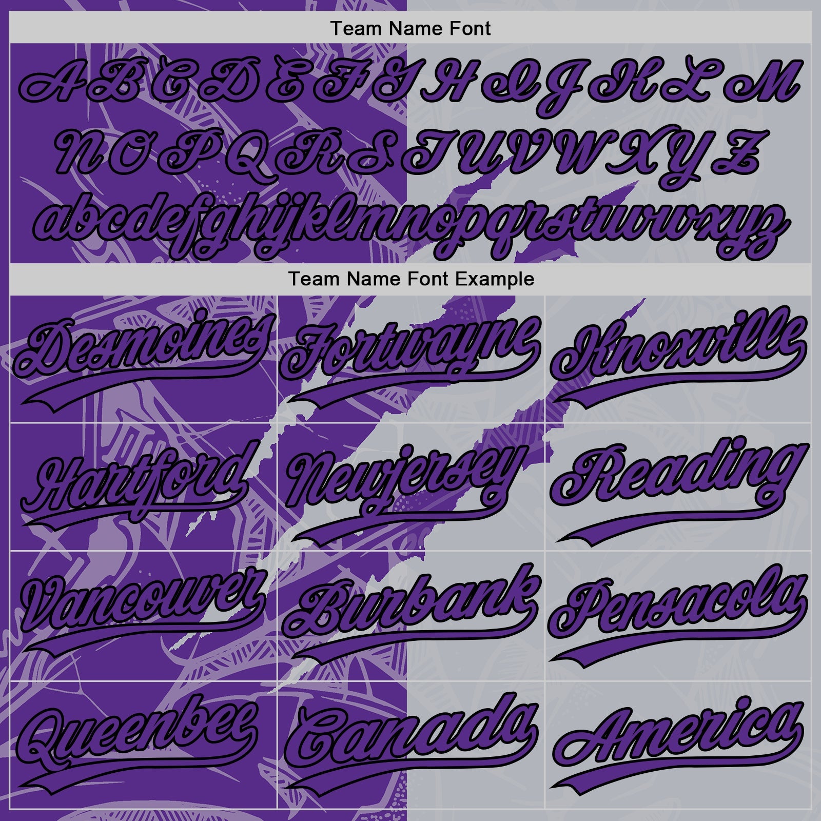 Custom Graffiti Pattern Purple Gray-Black 3D Scratch Two-Button Unisex Softball Jersey view 4