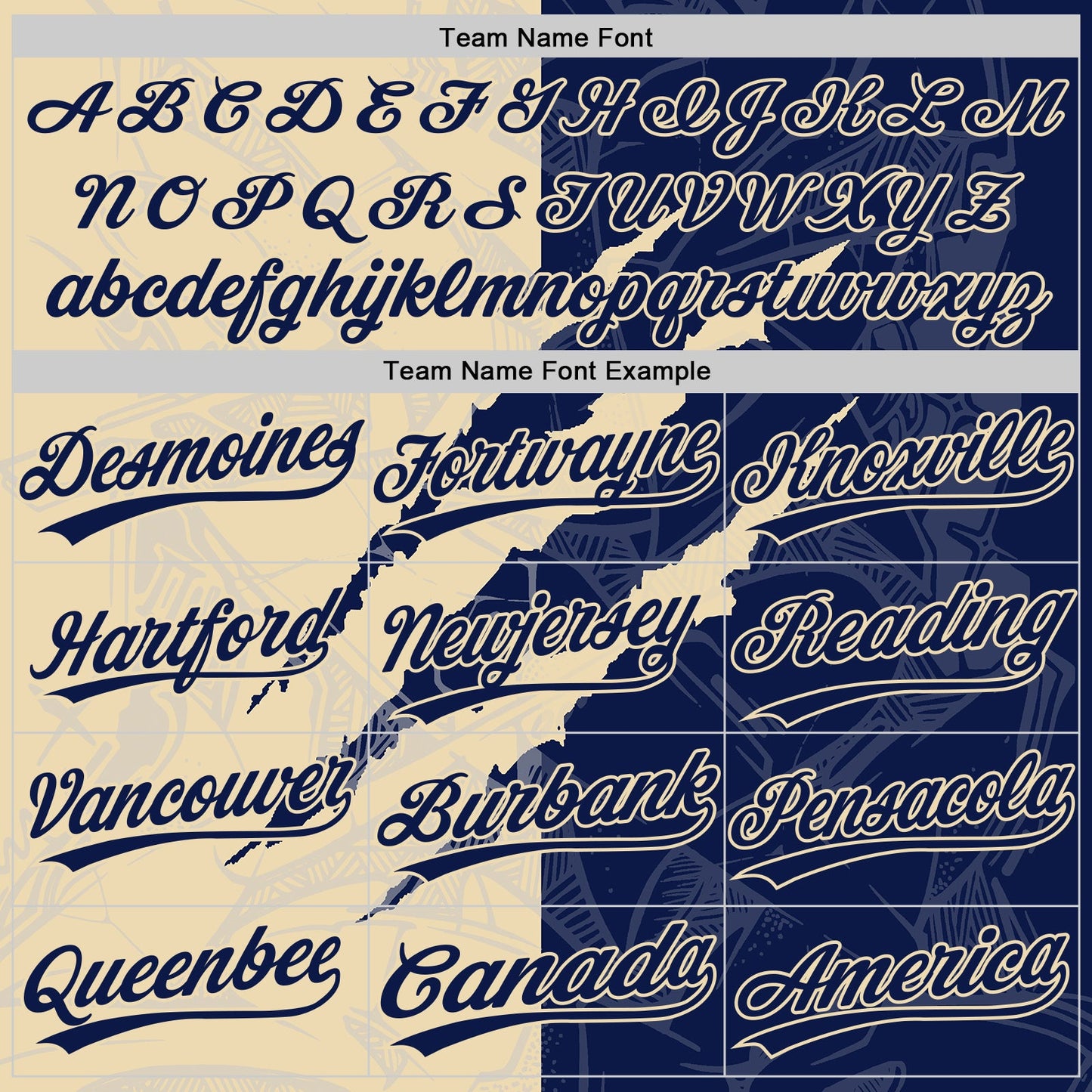 Custom Graffiti Pattern Navy-Cream 3D Scratch Two-Button Unisex Softball Jersey view 4
