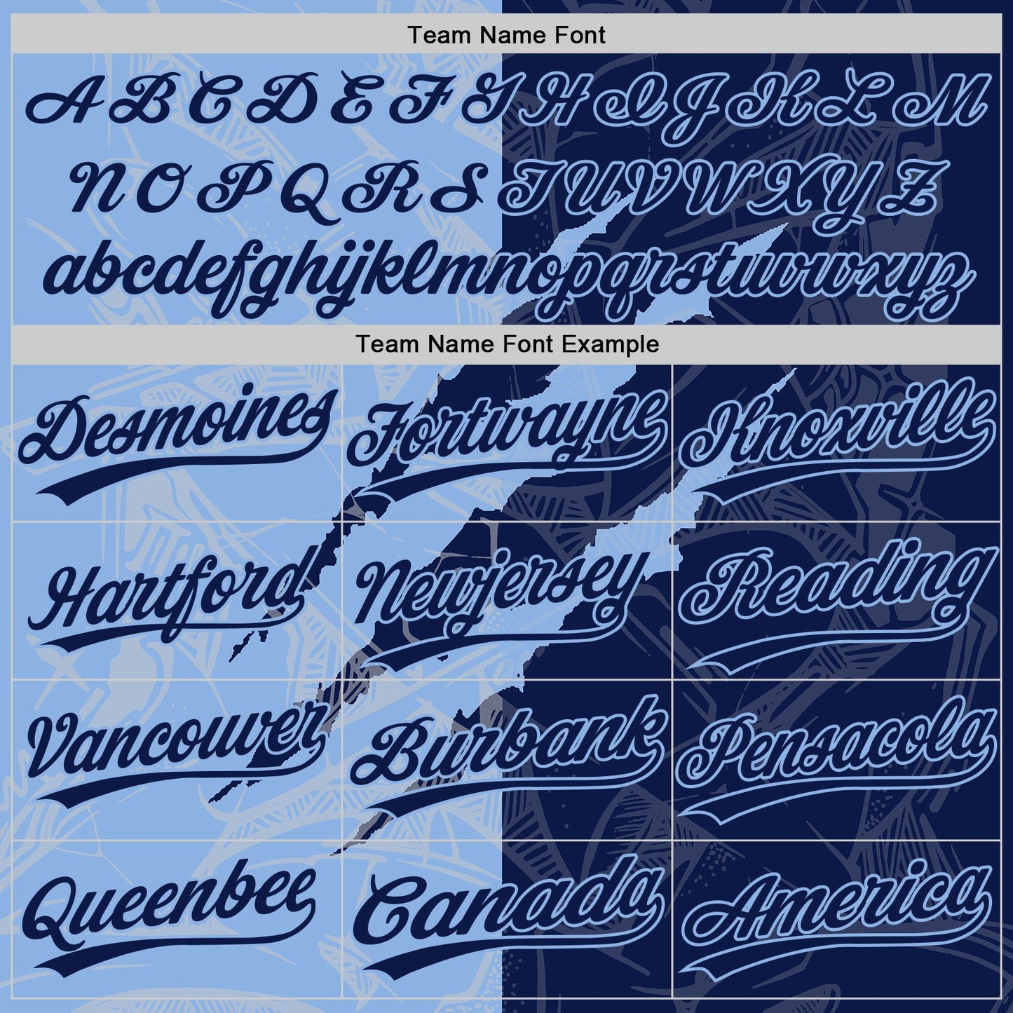 Custom Graffiti Pattern Navy-Light Blue 3D Scratch Two-Button Unisex Softball Jersey view 4