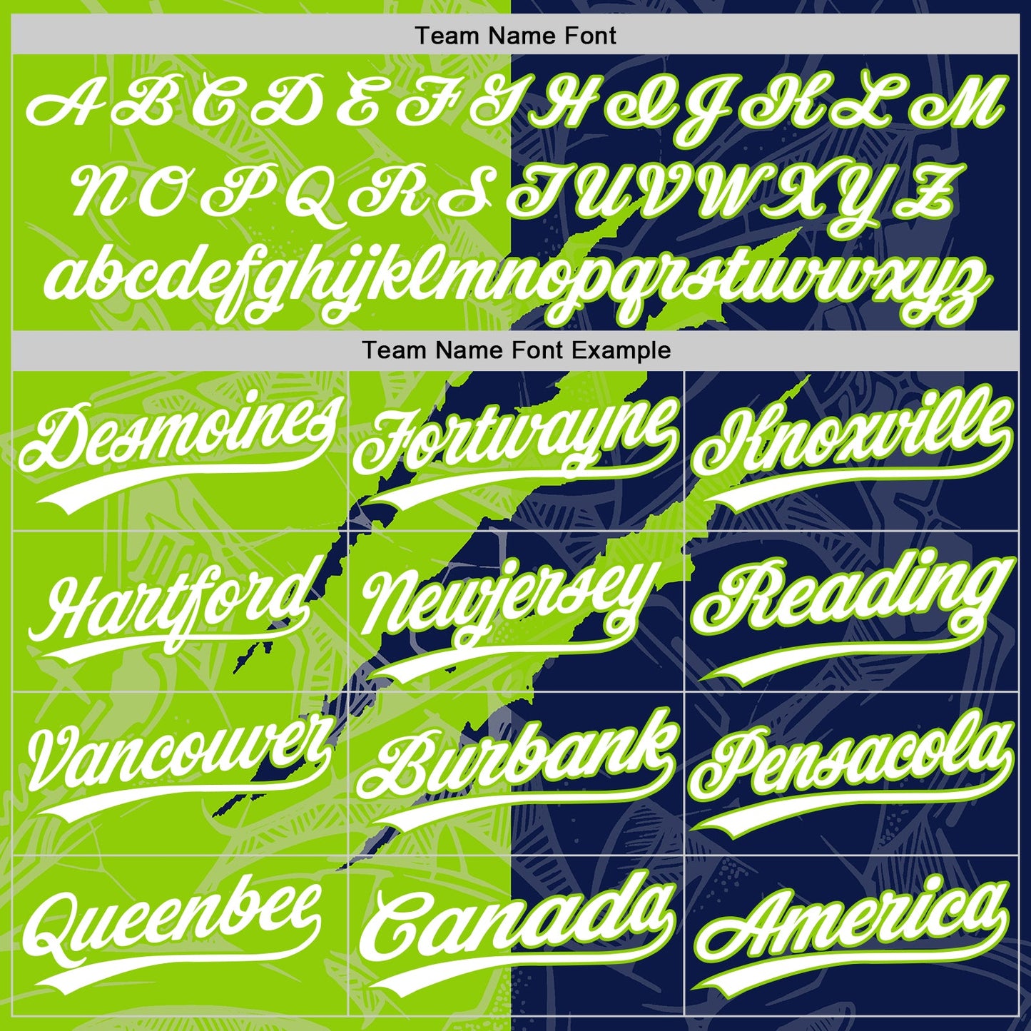 Custom Graffiti Pattern White Navy-Neon Green 3D Scratch Two-Button Unisex Softball Jersey view 4