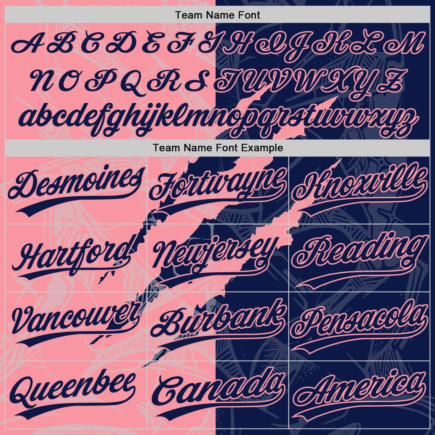 Custom Graffiti Pattern Navy-Medium Pink 3D Scratch Two-Button Unisex Softball Jersey view 4