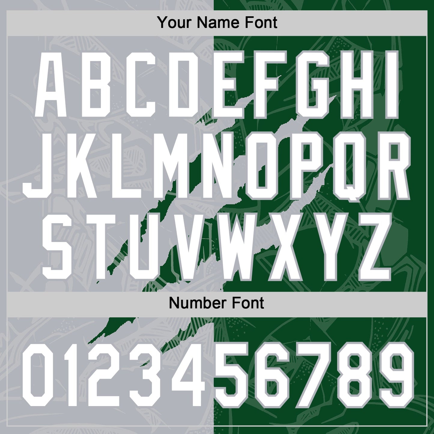 Custom Graffiti Pattern White Green-Gray 3D Scratch Two-Button Unisex Softball Jersey view 5