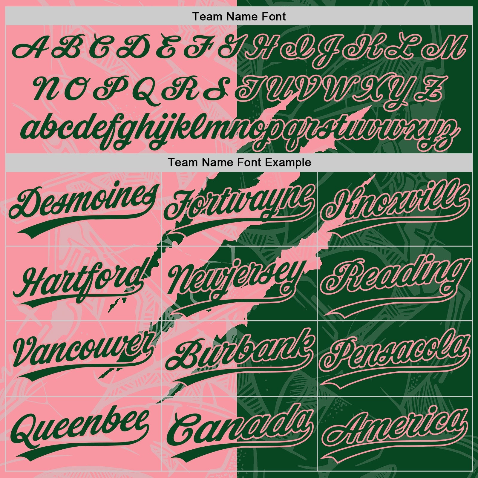 Custom Graffiti Pattern Green-Medium Pink 3D Scratch Two-Button Unisex Softball Jersey view 4