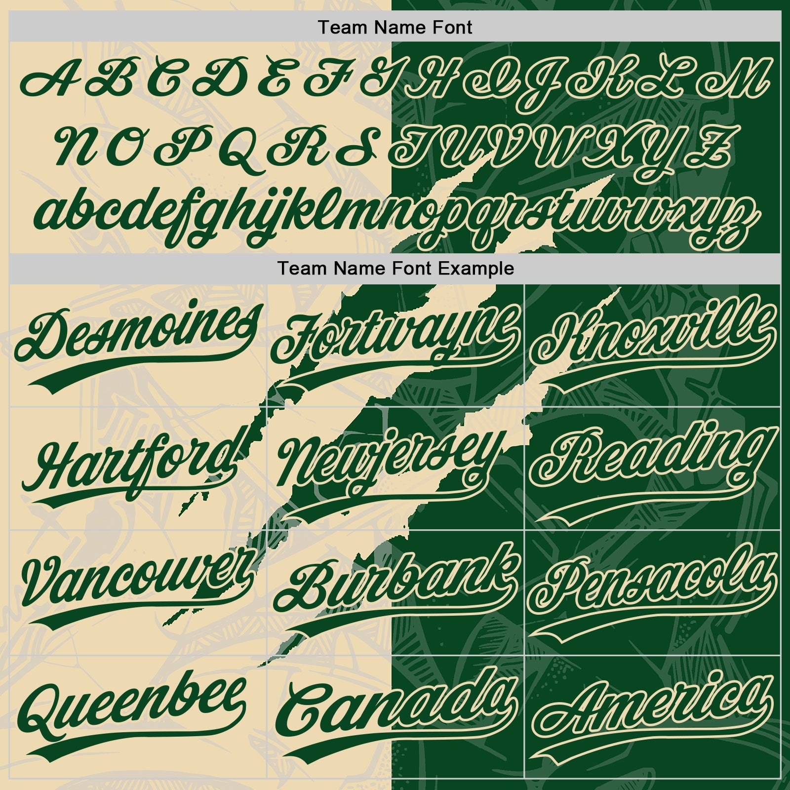 Custom Graffiti Pattern Green-Cream 3D Scratch Two-Button Unisex Softball Jersey view 4