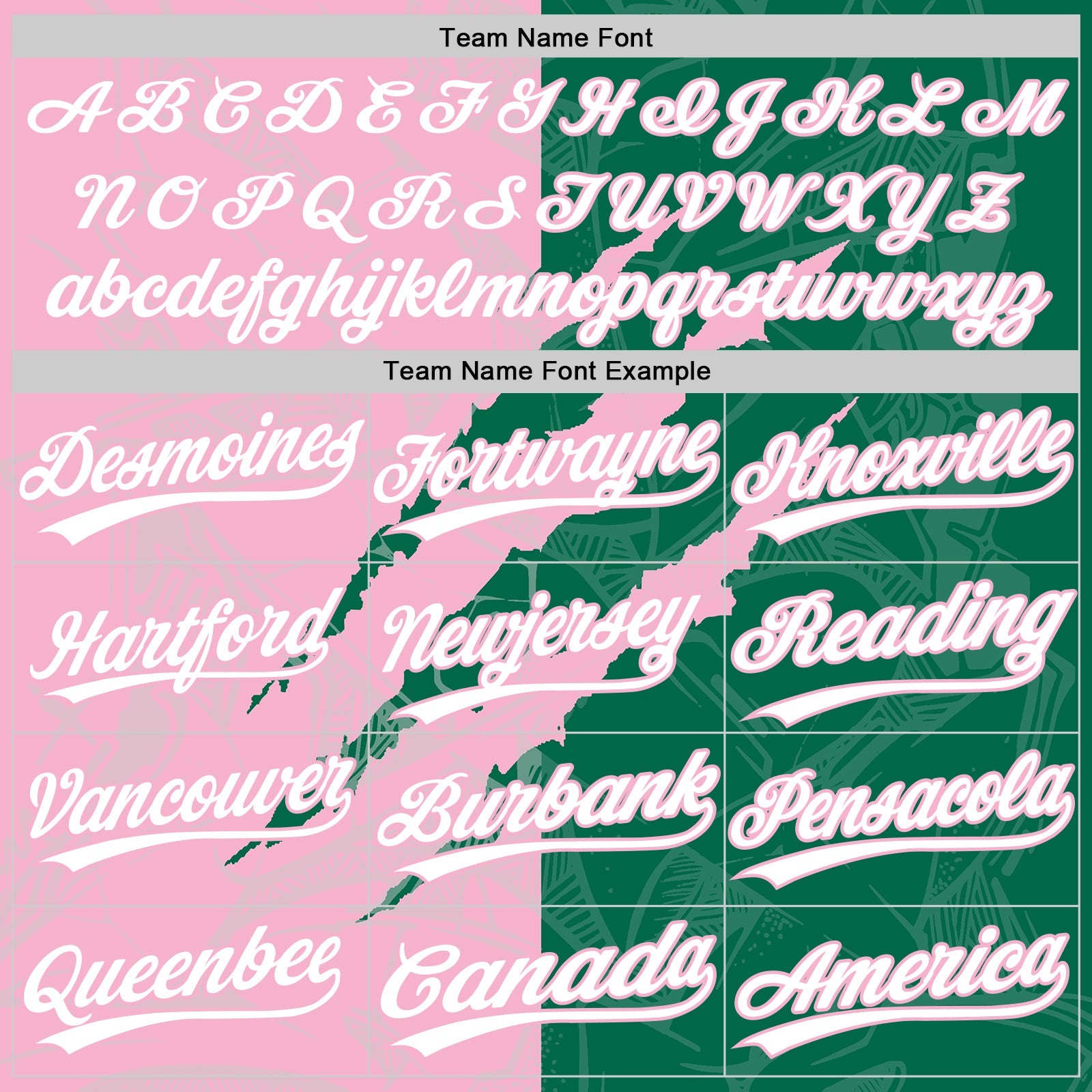 Custom Graffiti Pattern White Kelly Green-Light Pink 3D Scratch Two-Button Unisex Softball Jersey view 4