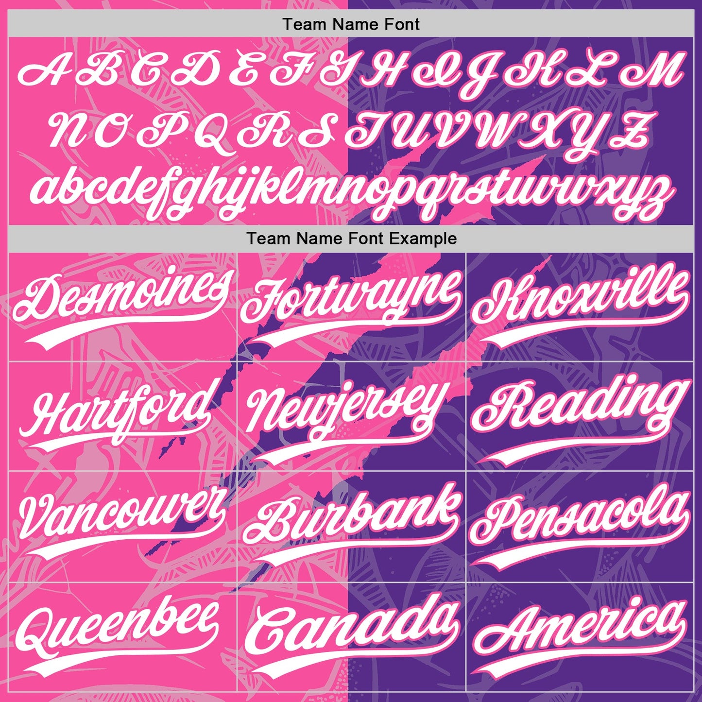 Custom Graffiti Pattern White Purple-Pink 3D Scratch Two-Button Unisex Softball Jersey view 4