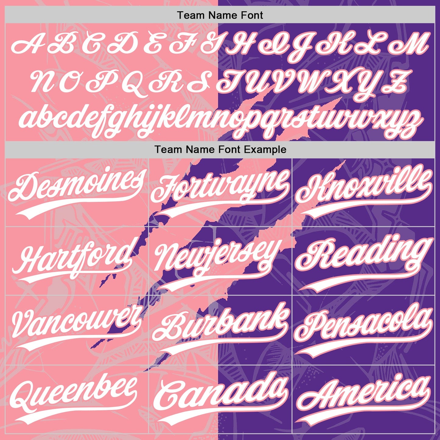 Custom Graffiti Pattern White Purple-Medium Pink 3D Scratch Two-Button Unisex Softball Jersey view 4
