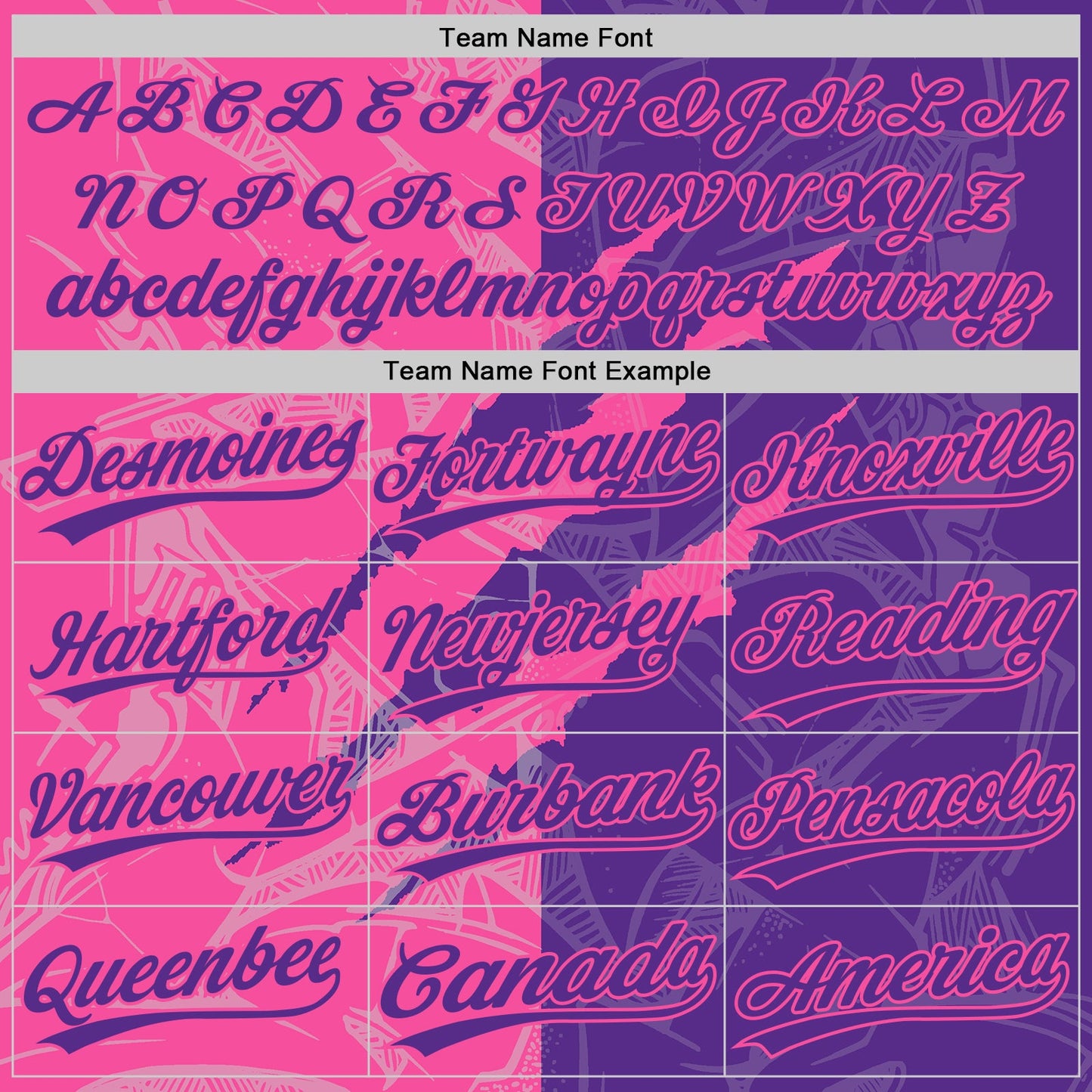 Custom Graffiti Pattern Purple-Pink 3D Scratch Two-Button Unisex Softball Jersey view 4