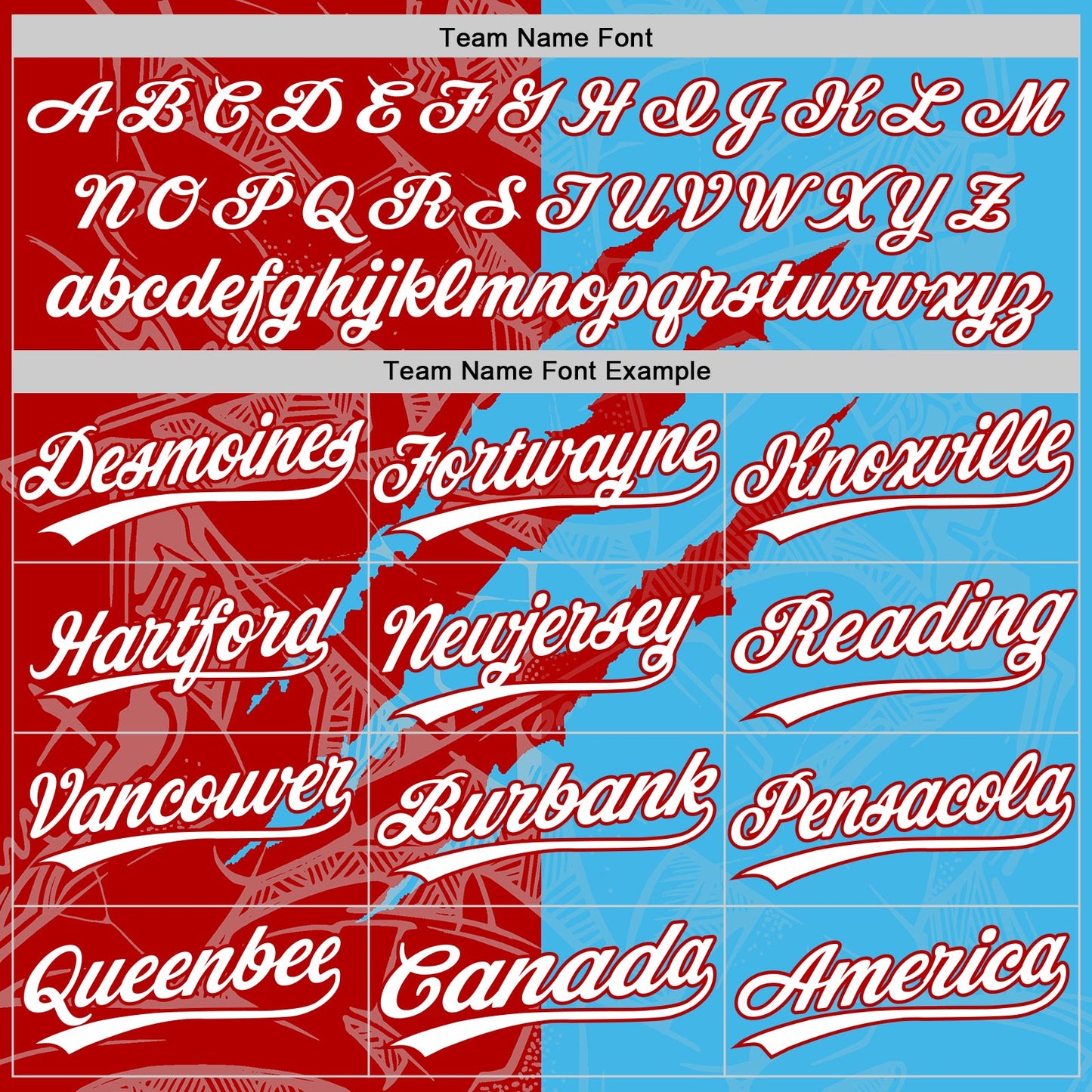 Custom Graffiti Pattern White Sky Blue-Red 3D Scratch Two-Button Unisex Softball Jersey view 4