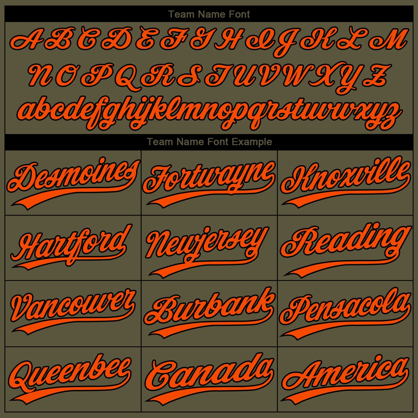 Custom Olive Orange-Black Salute To Service Camo Raglan Sleeves Two-Button Unisex Softball Jersey view 4