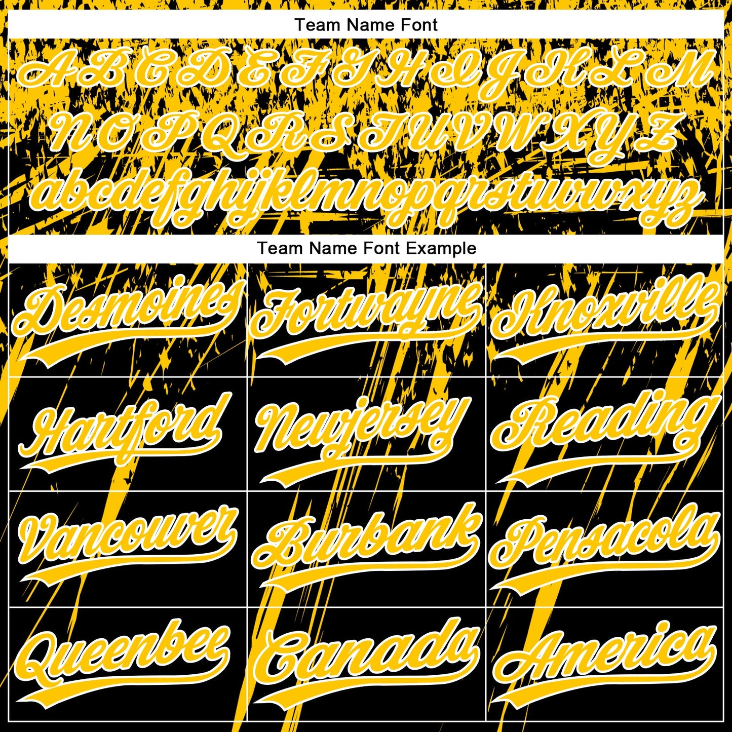 Custom Black Yellow-White Distressed Scratch Brush Stroke Star Raglan Sleeves Two-Button Unisex Softball Jersey view 4
