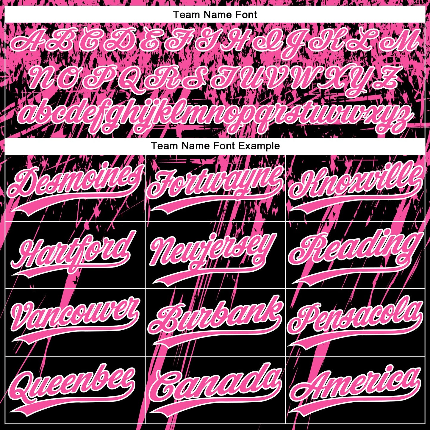 Custom Black Pink-White Distressed Scratch Brush Stroke Star Raglan Sleeves Two-Button Unisex Softball Jersey view 4