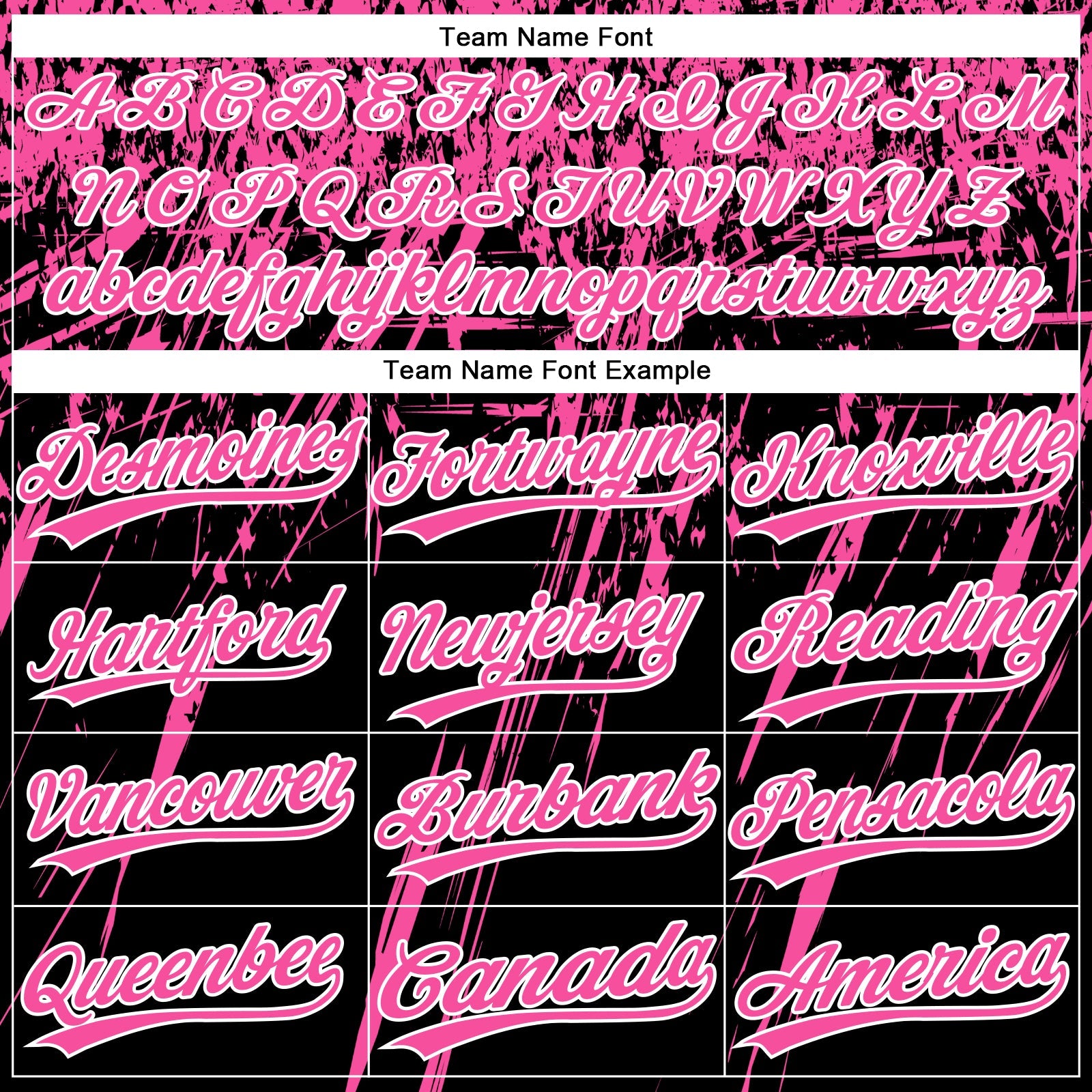Custom Black Pink-White Distressed Scratch Brush Stroke Star Raglan Sleeves Two-Button Unisex Softball Jersey view 4