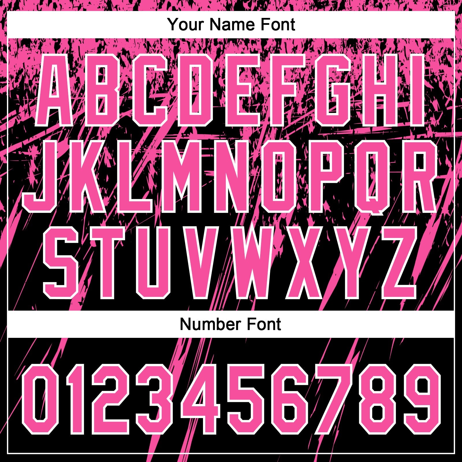 Custom Black Pink-White Distressed Scratch Brush Stroke Star Raglan Sleeves Two-Button Unisex Softball Jersey view 5