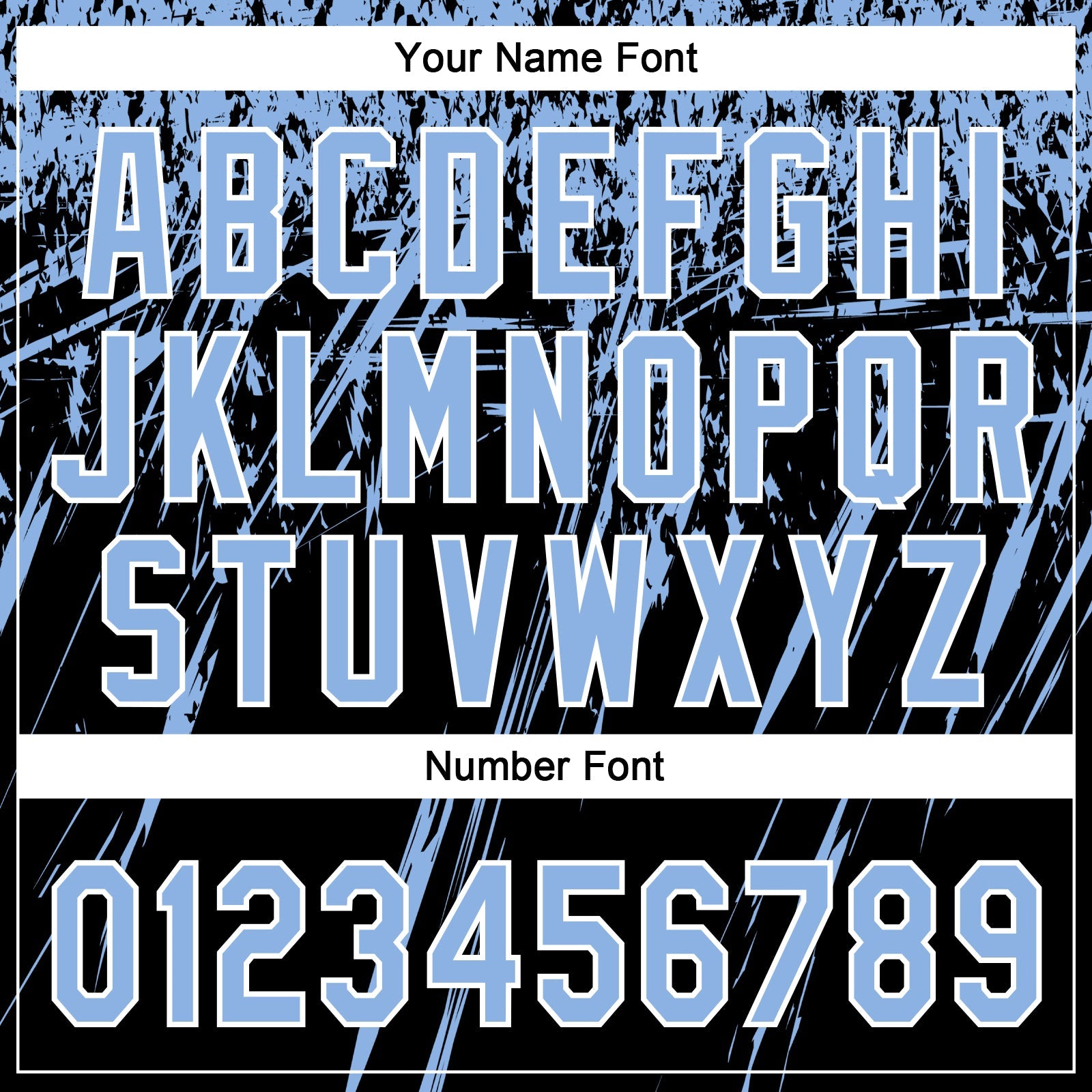 Custom Black Light Blue-White Distressed Scratch Brush Stroke Star Raglan Sleeves Two-Button Unisex Softball Jersey view 5