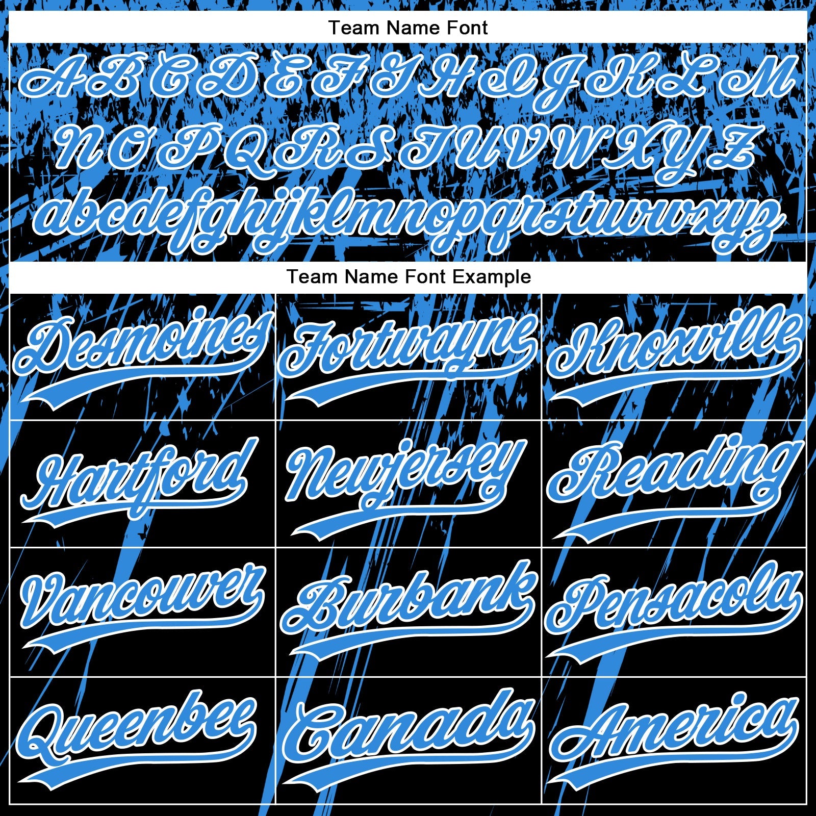 Custom Black Electric Blue-White Distressed Scratch Brush Stroke Star Raglan Sleeves Two-Button Unisex Softball Jersey view 4