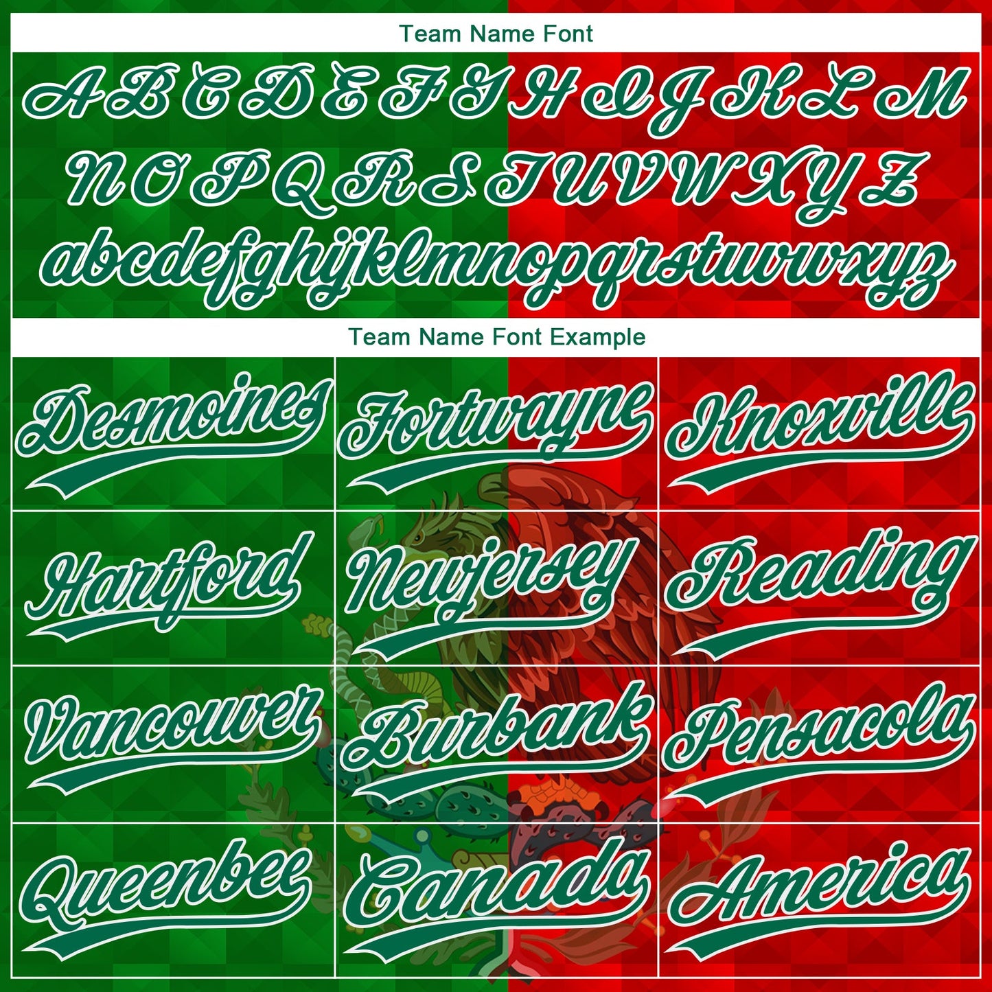 Custom Red Kelly Green-White Mexico Two-Button Unisex Softball Jersey view 4