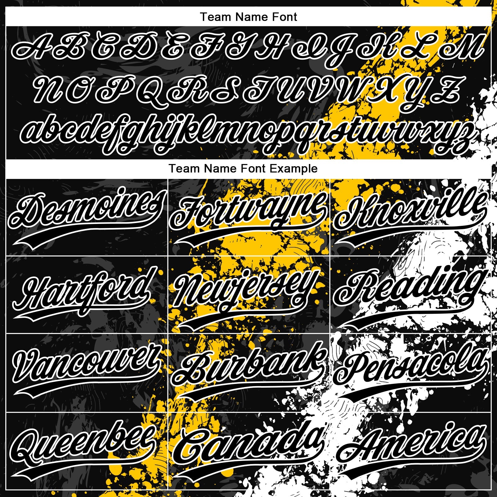 Custom Black Yellow-White Dripping Splatter Cracked Texture Two-Button Unisex Softball Jersey view 4