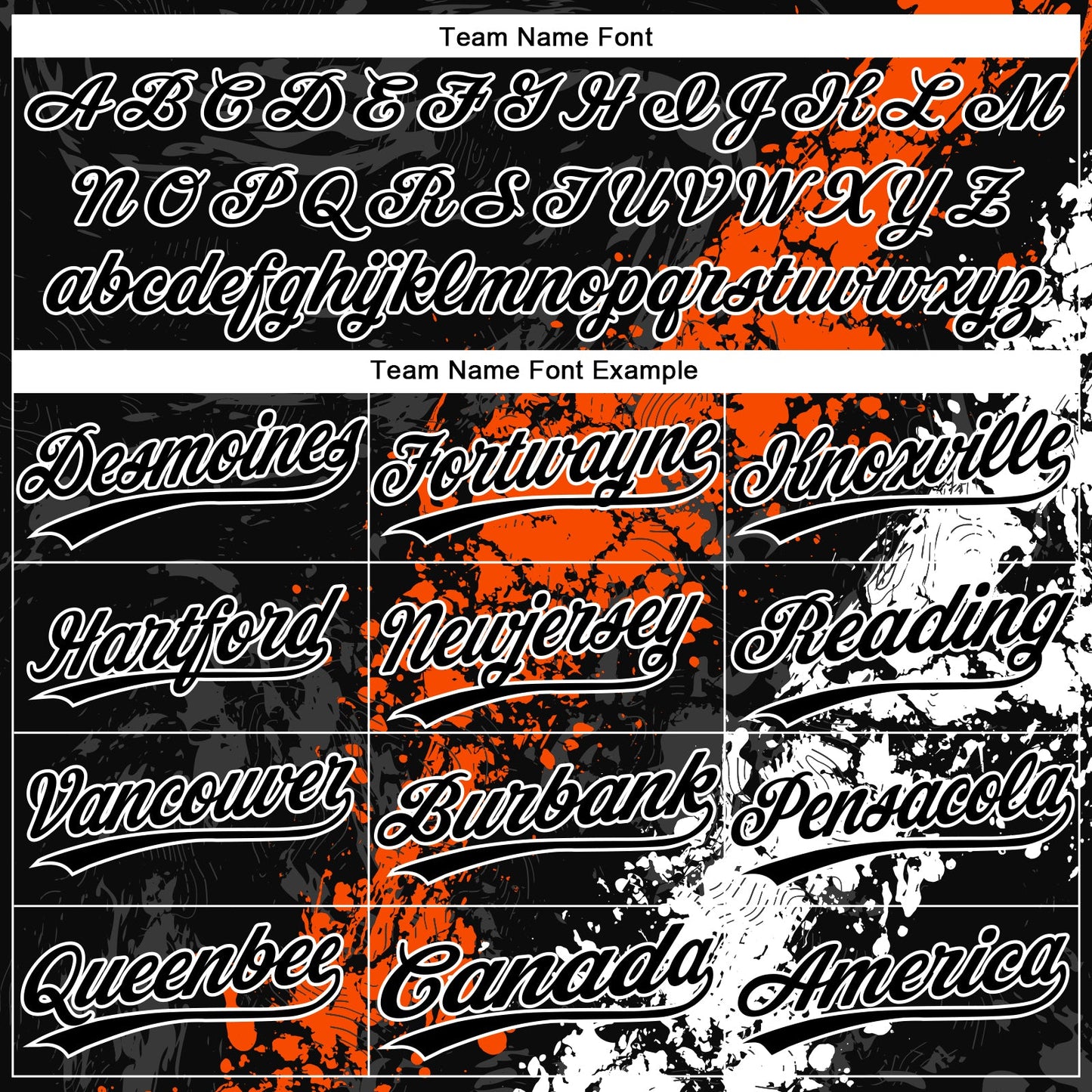 Custom Black Orange-White Dripping Splatter Cracked Texture Two-Button Unisex Softball Jersey view 4