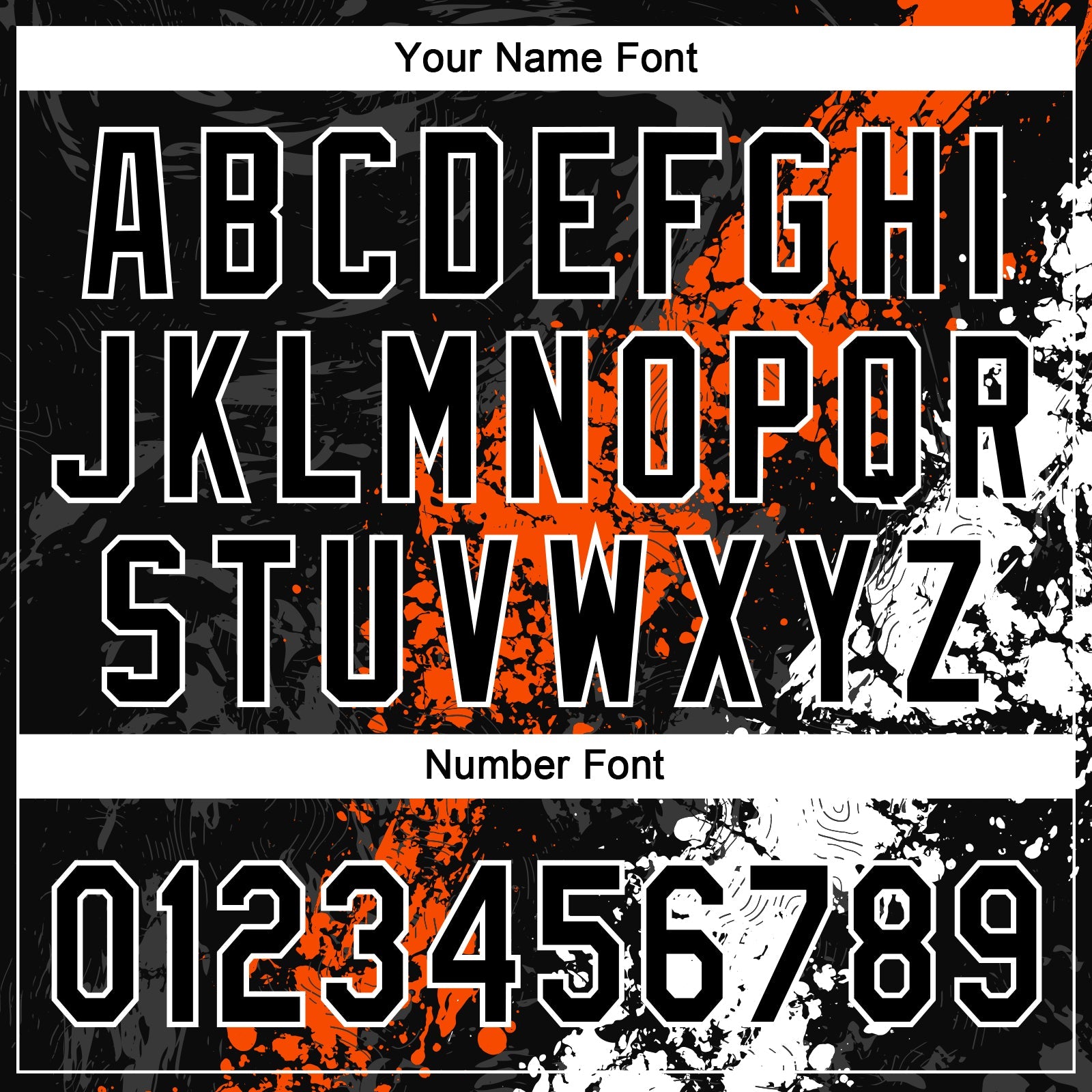 Custom Black Orange-White Dripping Splatter Cracked Texture Two-Button Unisex Softball Jersey view 5