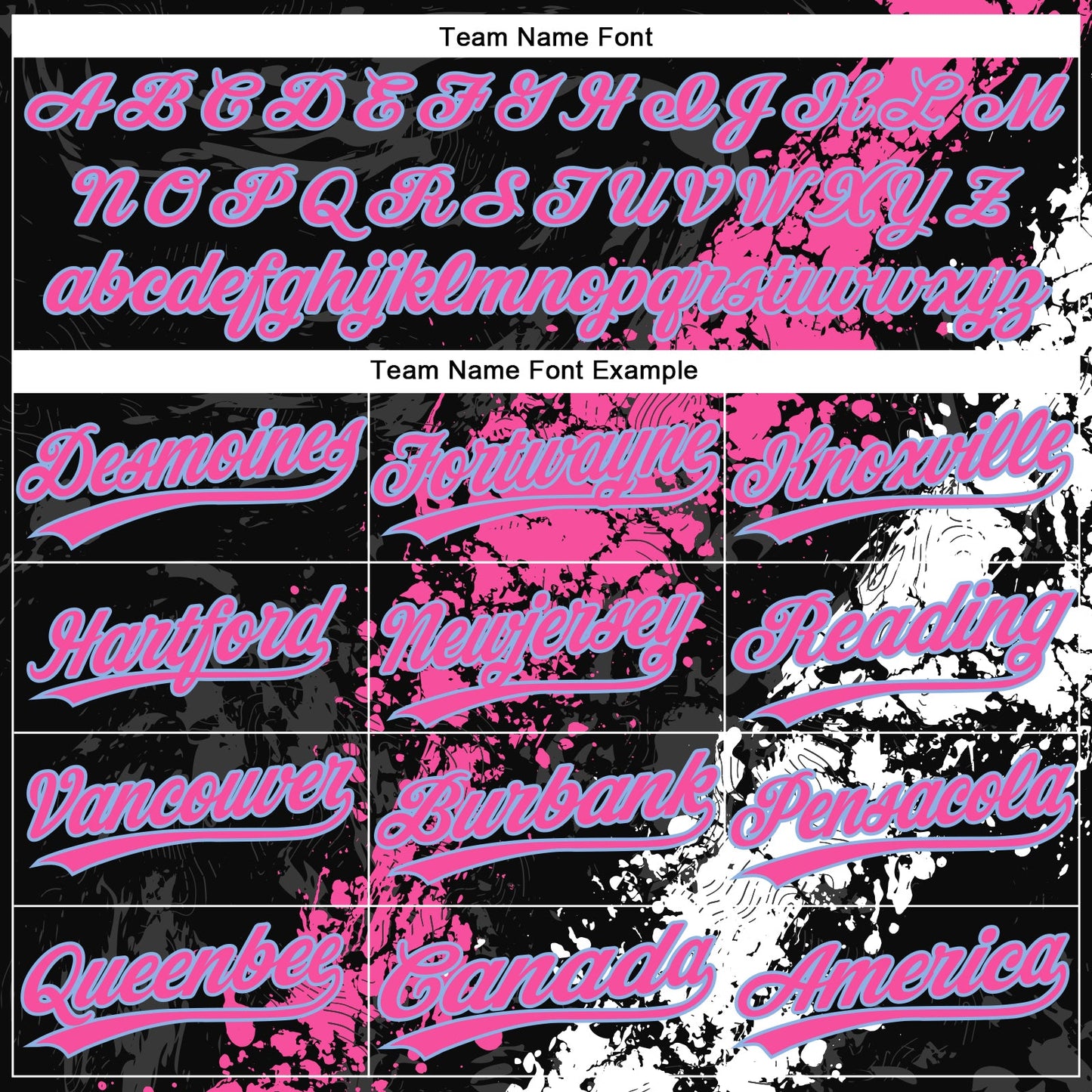 Custom Black Pink White-Light Blue Dripping Splatter Cracked Texture Two-Button Unisex Softball Jersey view 4