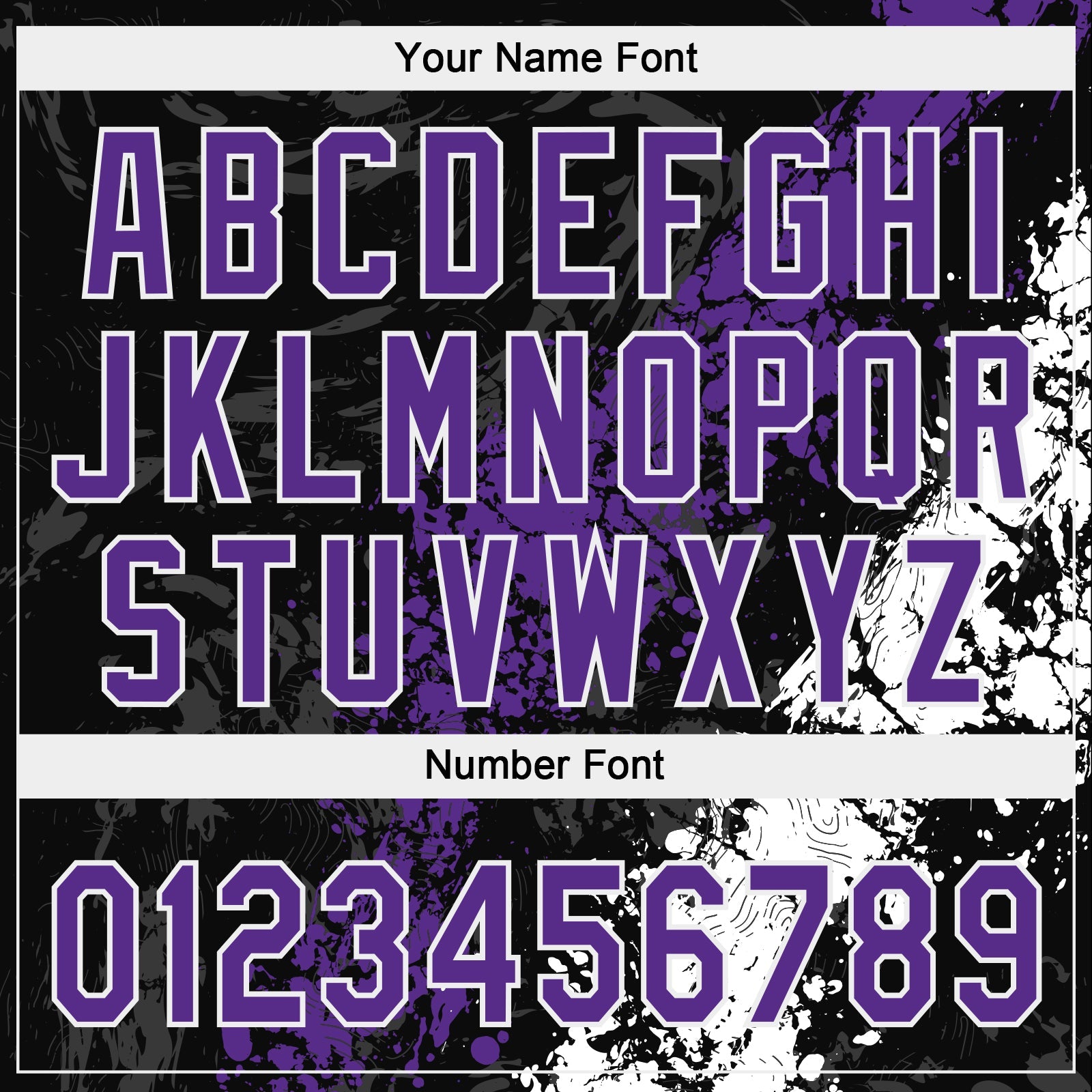 Custom Black Purple-White Dripping Splatter Cracked Texture Two-Button Unisex Softball Jersey view 5