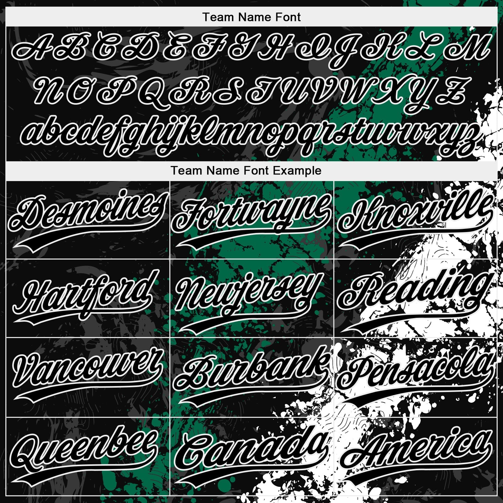 Custom Black Kelly Green-White Dripping Splatter Cracked Texture Two-Button Unisex Softball Jersey view 4