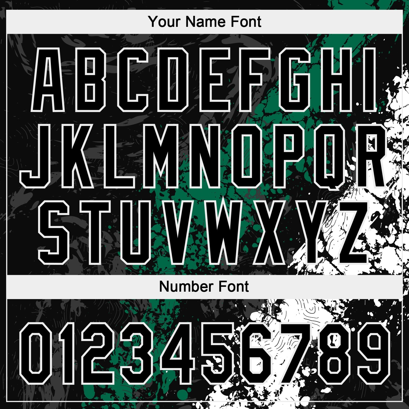 Custom Black Kelly Green-White Dripping Splatter Cracked Texture Two-Button Unisex Softball Jersey view 5