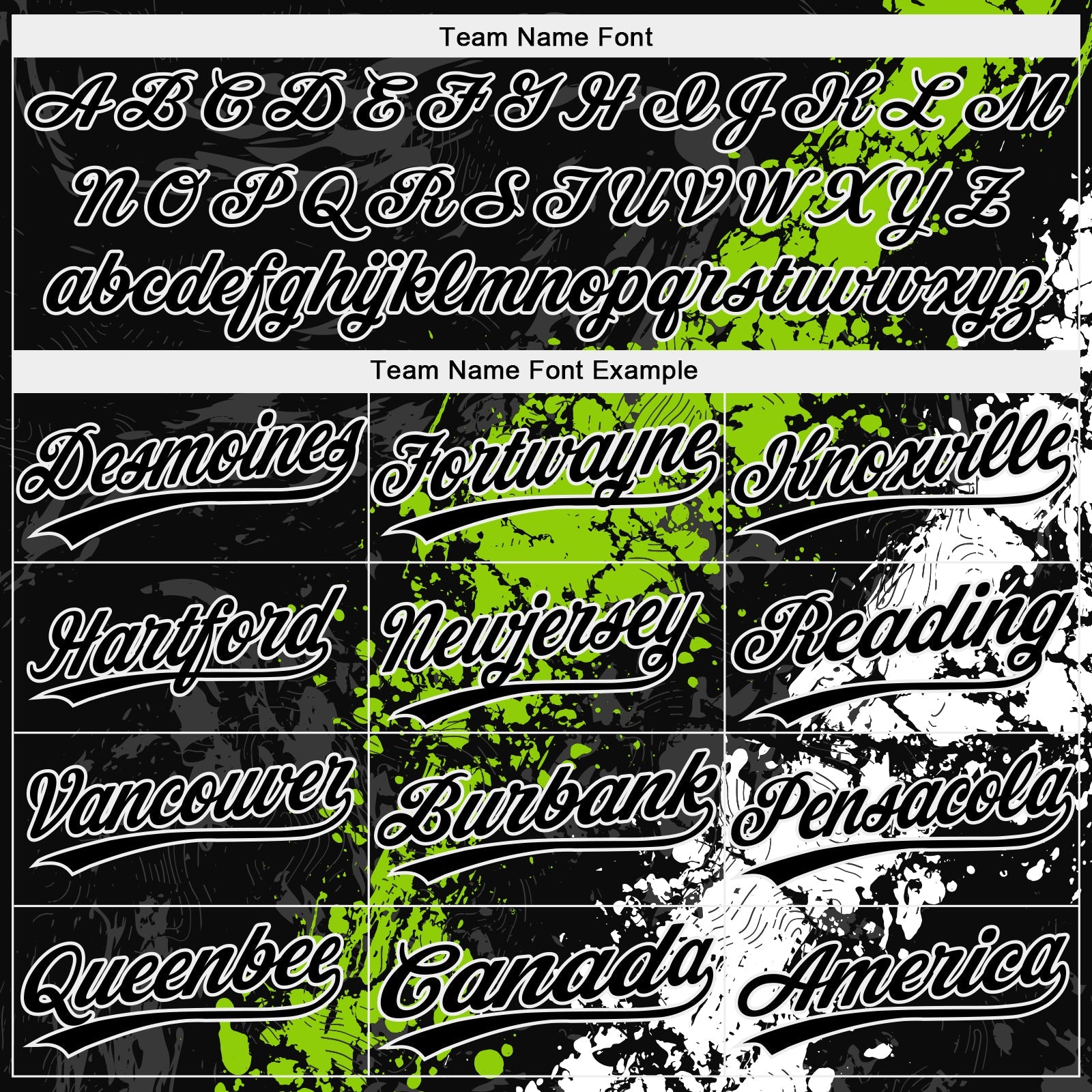 Custom Black Neon Green-White Dripping Splatter Cracked Texture Two-Button Unisex Softball Jersey view 4