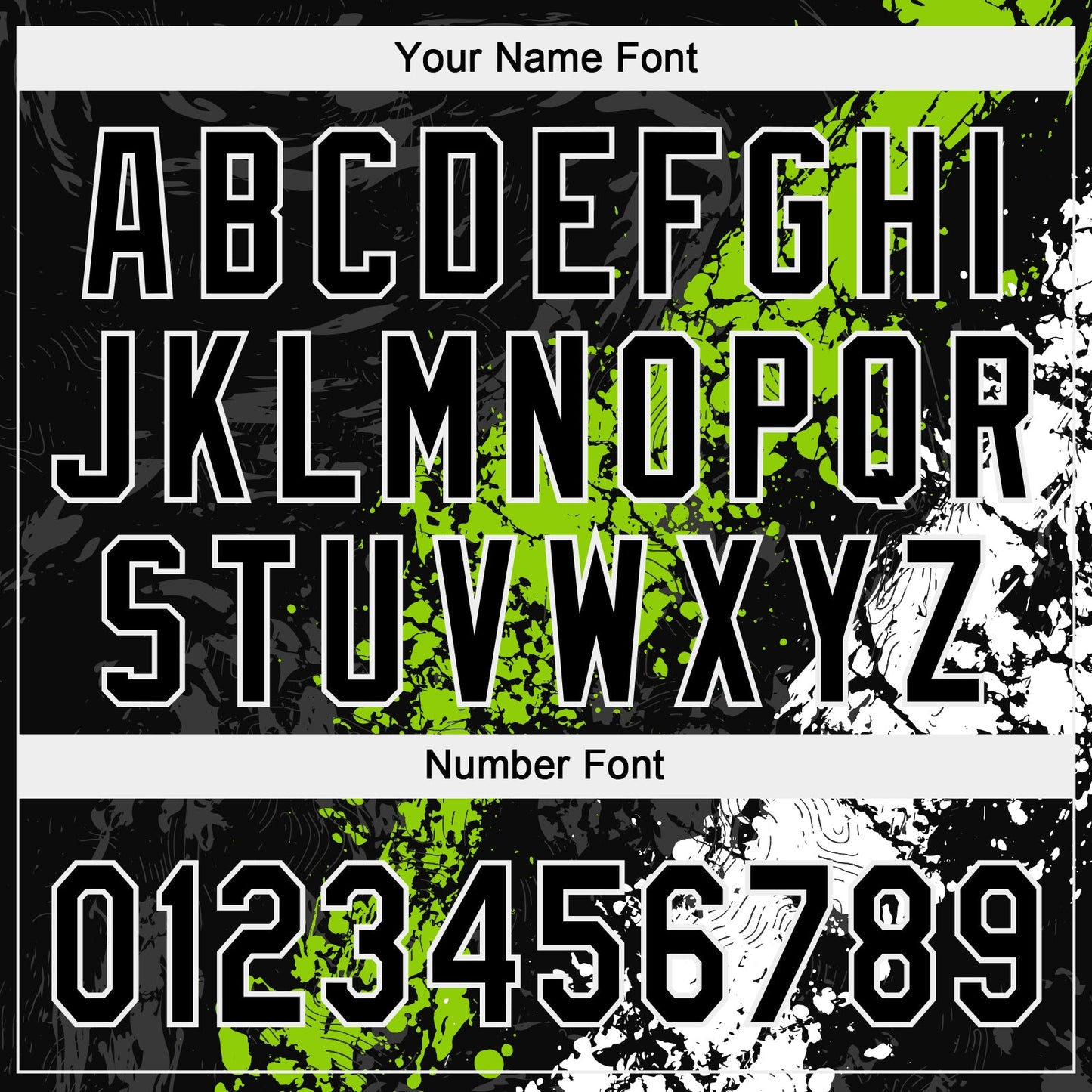 Custom Black Neon Green-White Dripping Splatter Cracked Texture Two-Button Unisex Softball Jersey view 5